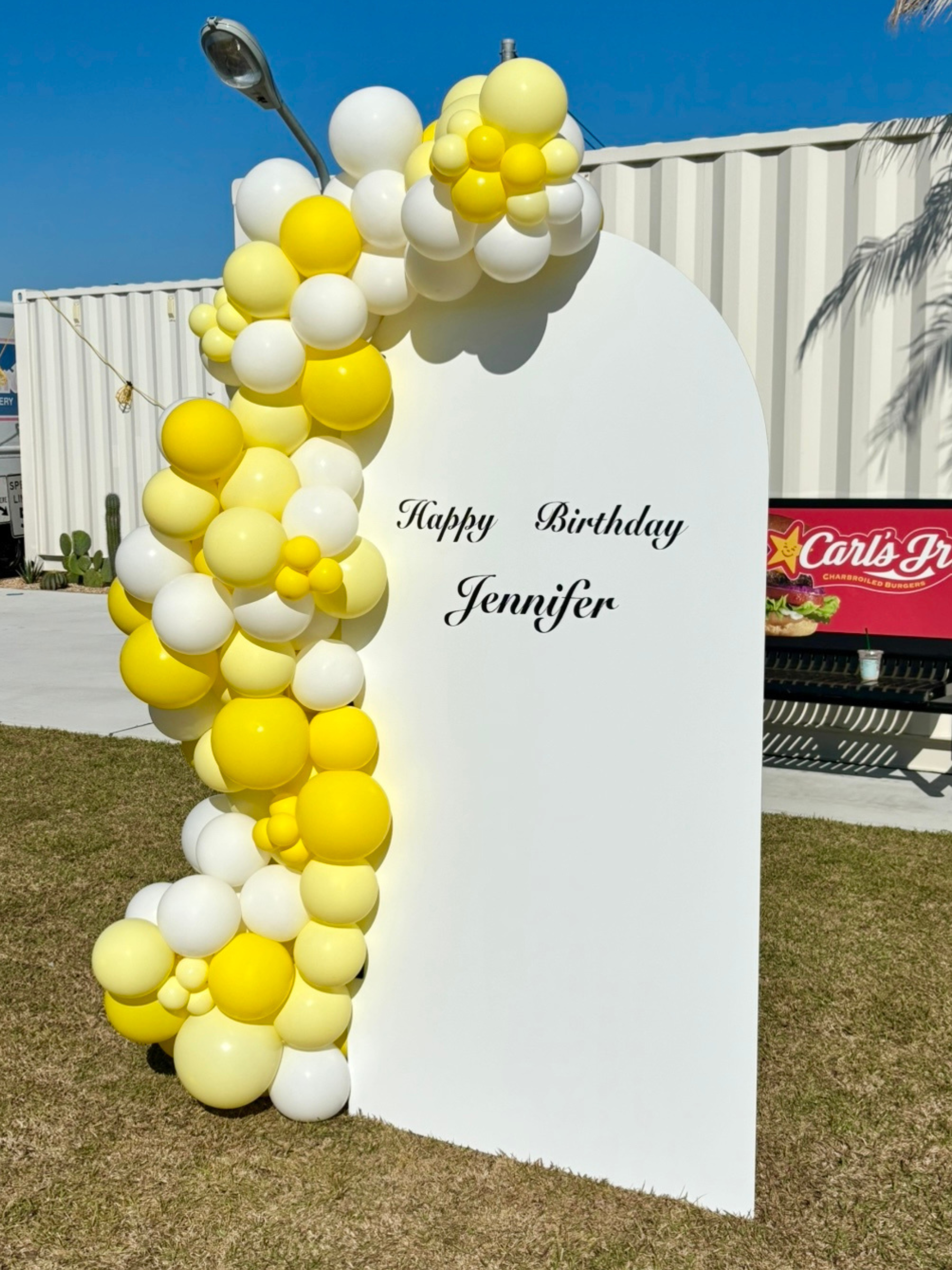バックドロップ+バルーンガーランド (マカロンイエロー)