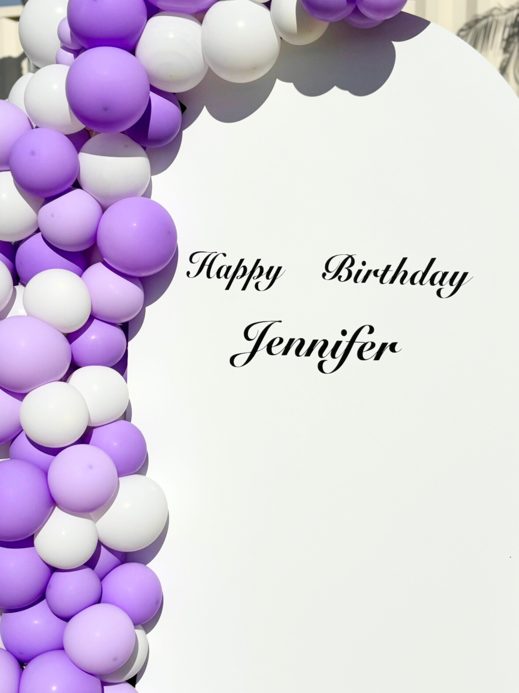 バックドロップ+バルーンガーランド (マカロンライラック)