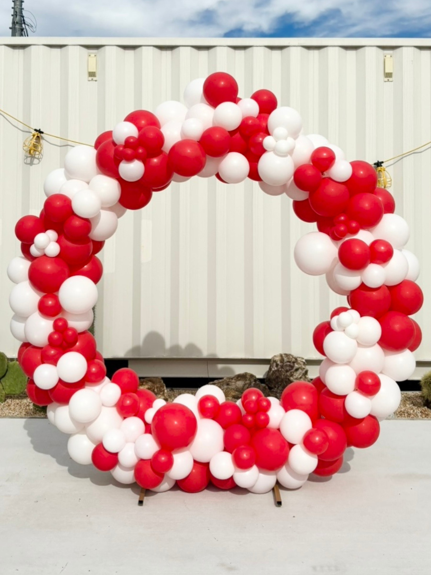 リングバルーン(レッド/ホワイト)