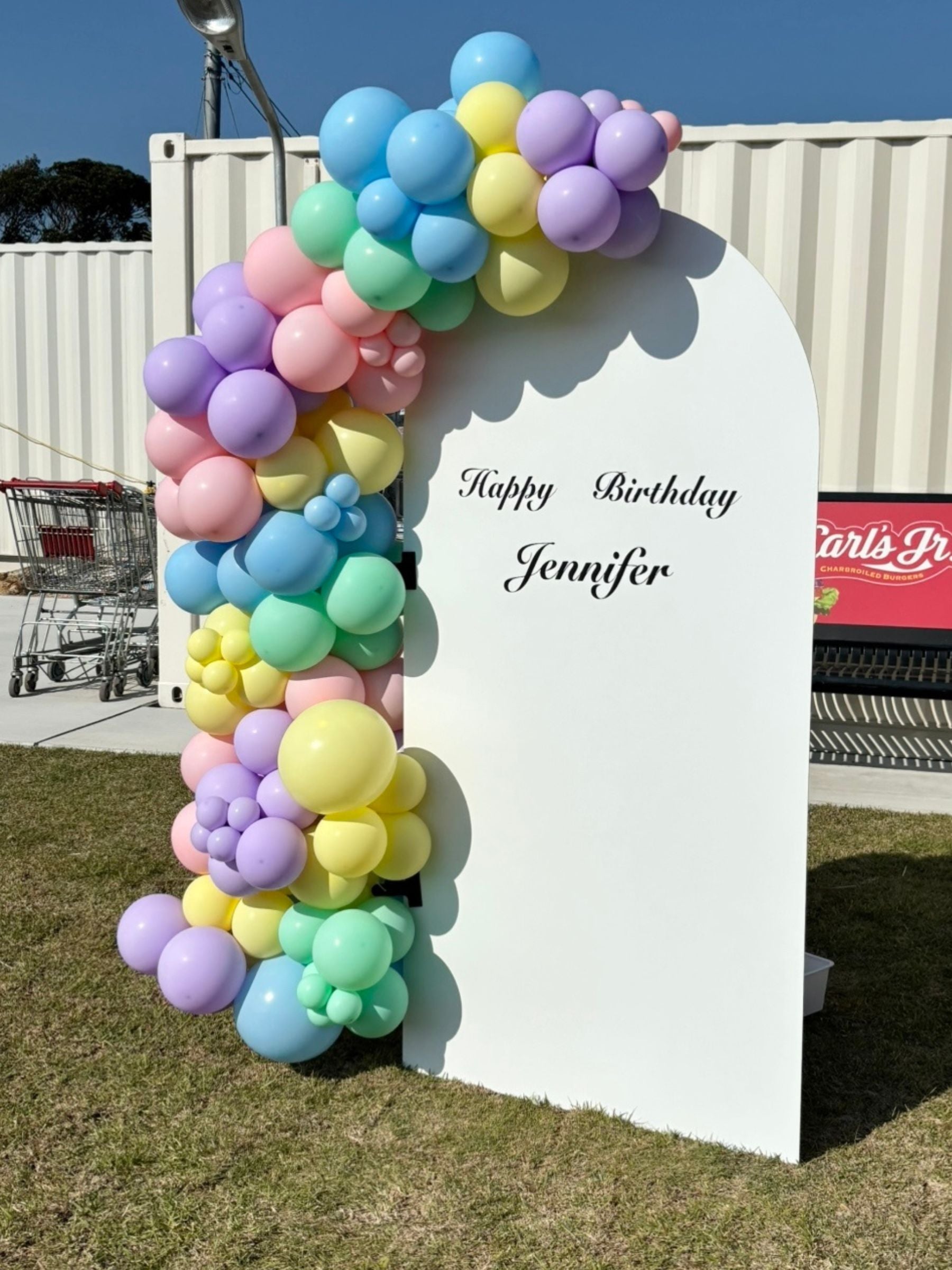 バックドロップ+バルーンガーランド (パステル)