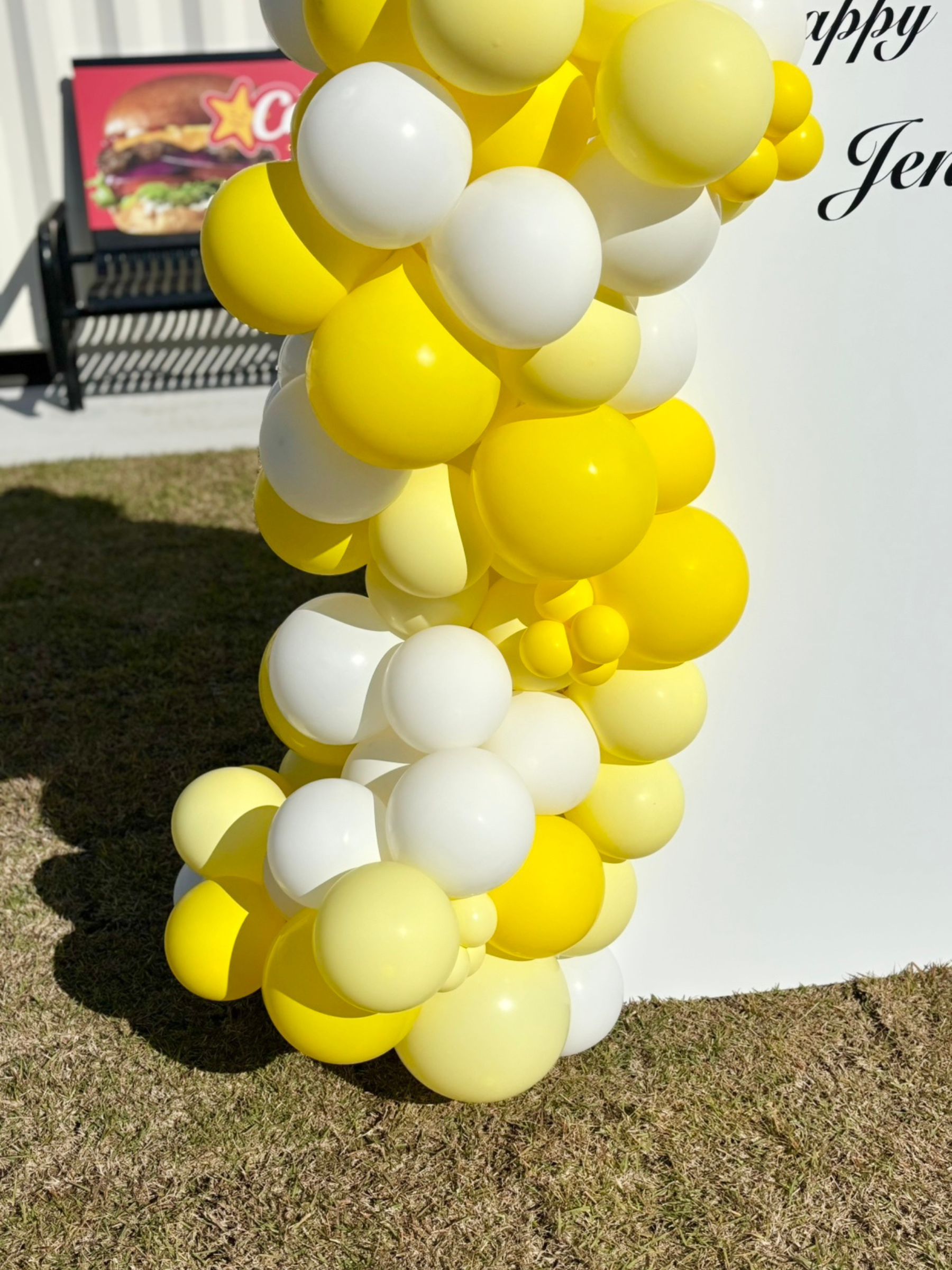 バックドロップ+バルーンガーランド (マカロンイエロー)