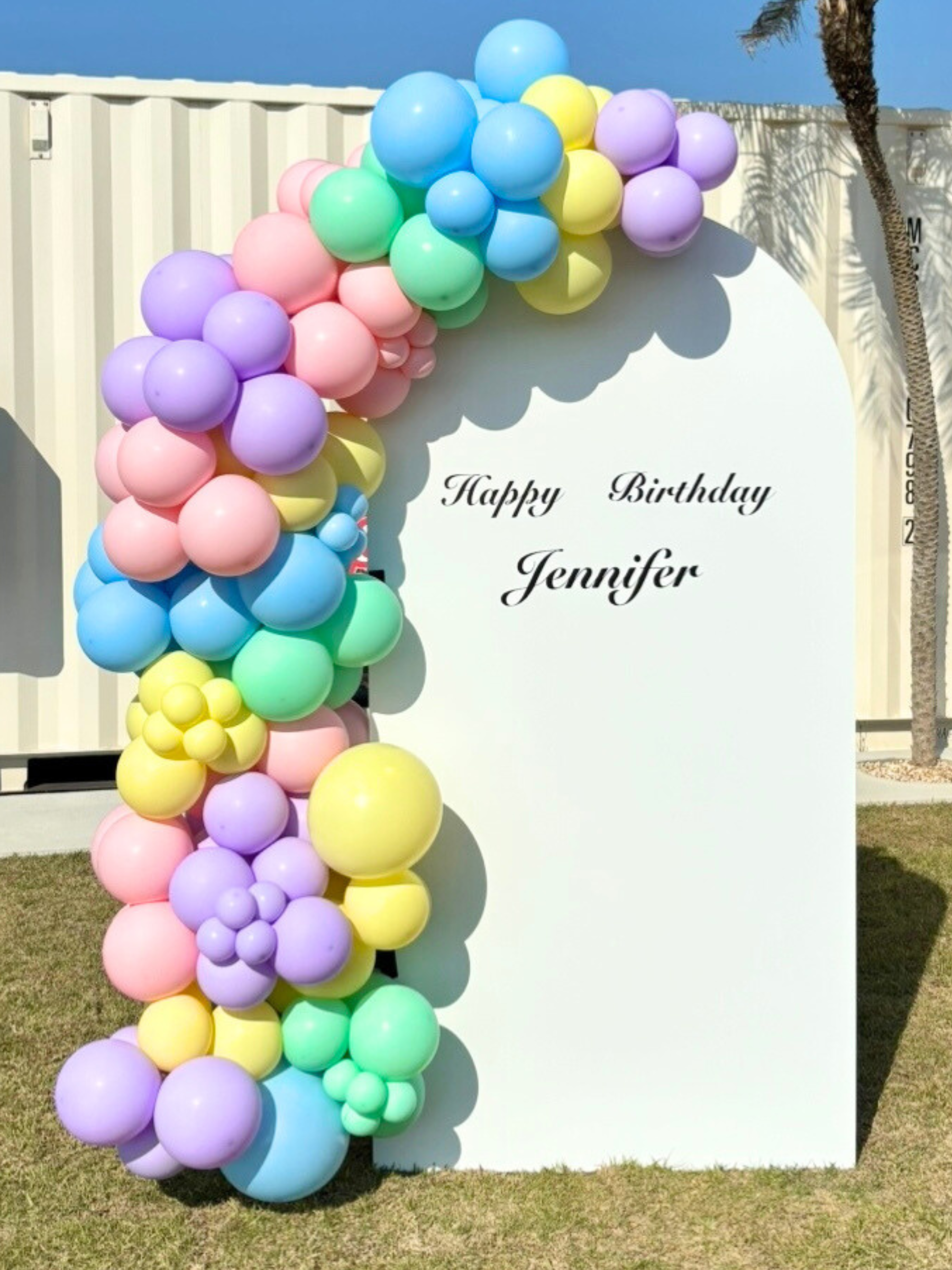 バックドロップ+バルーンガーランド (パステル)