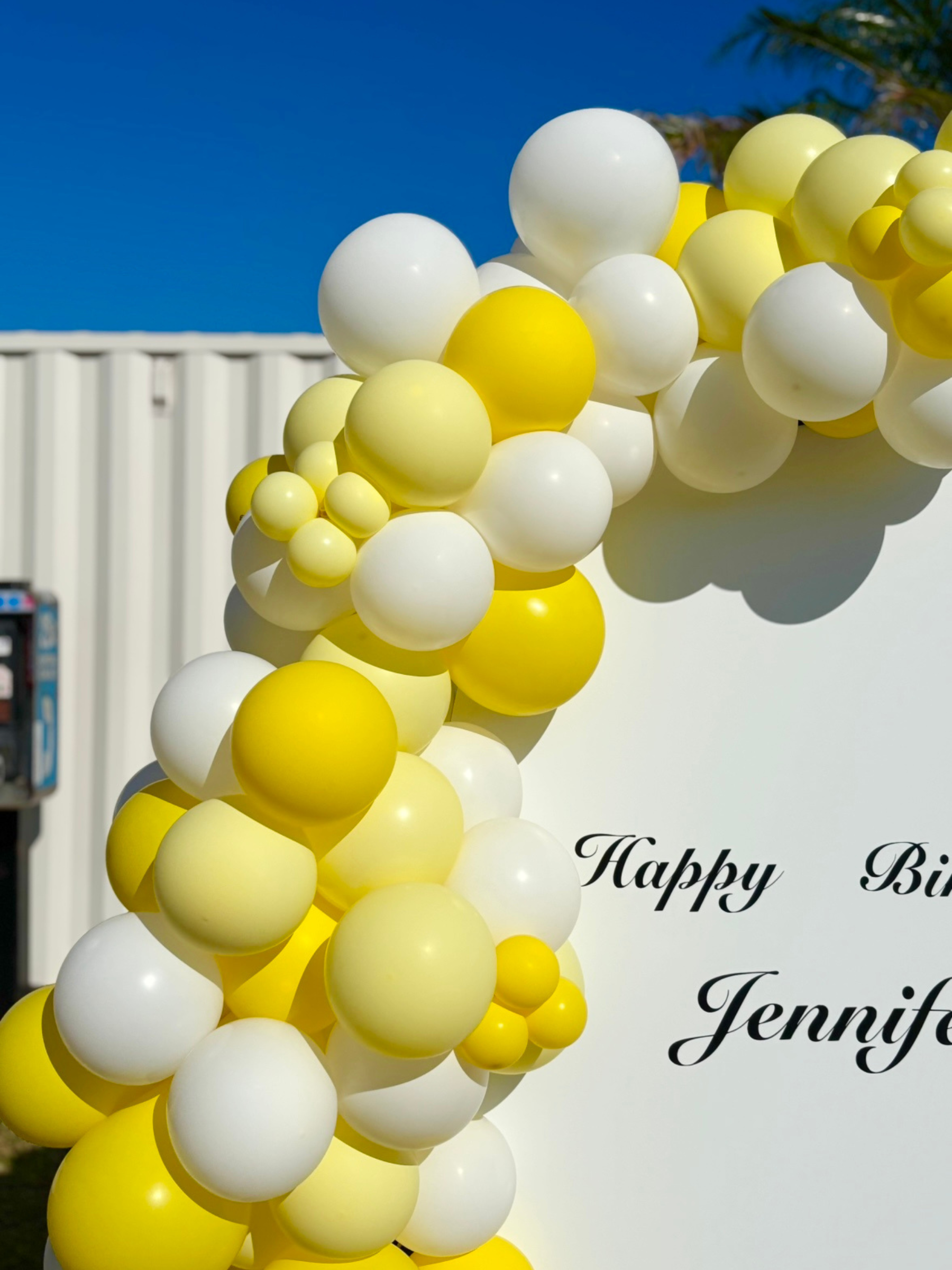 バックドロップ+バルーンガーランド (マカロンイエロー)