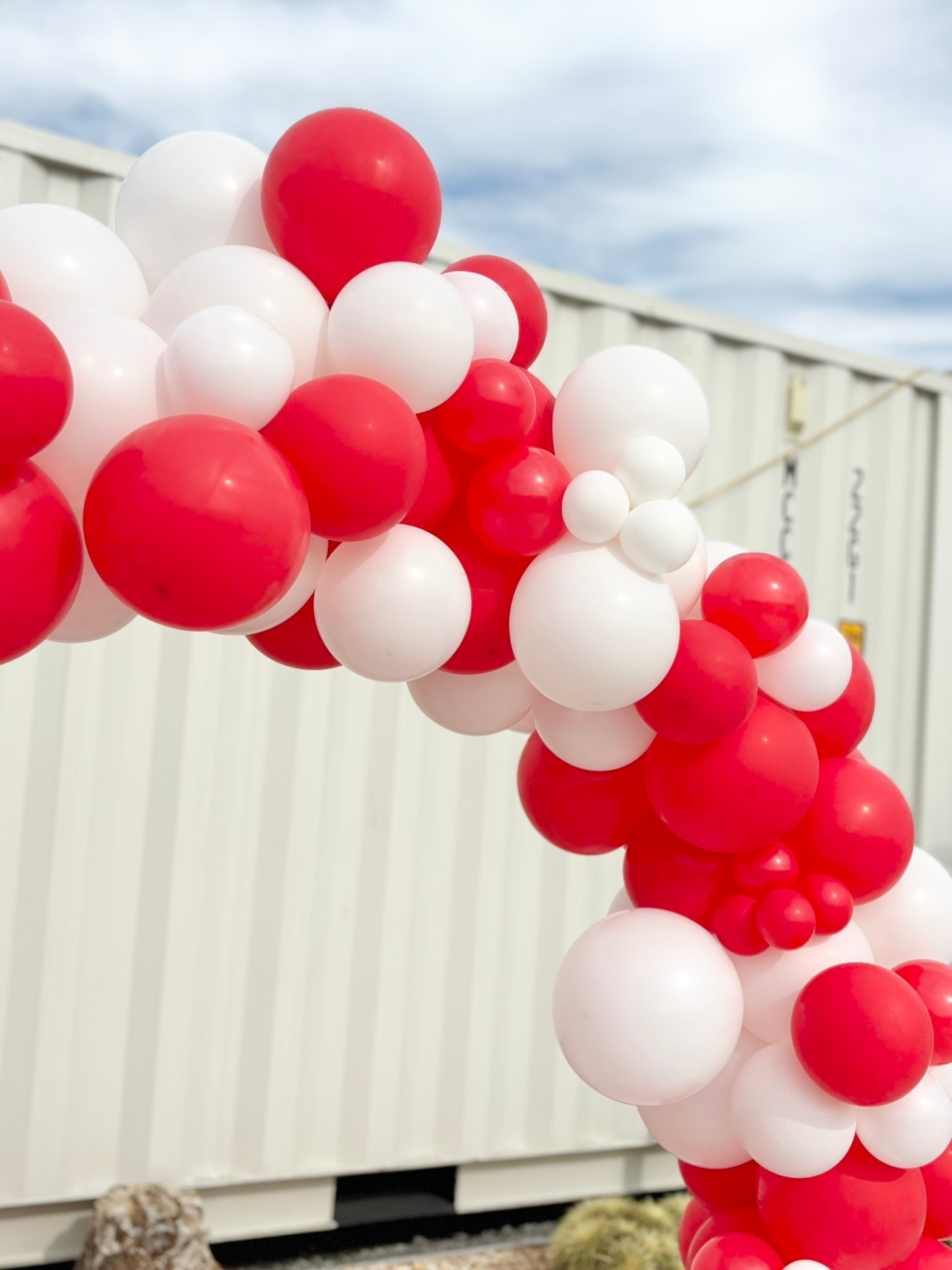 リングバルーン(レッド/ホワイト)