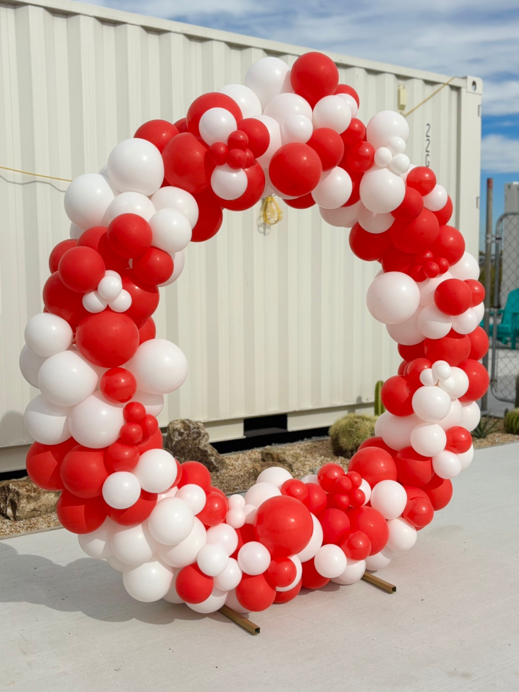 リングバルーン(レッド/ホワイト)