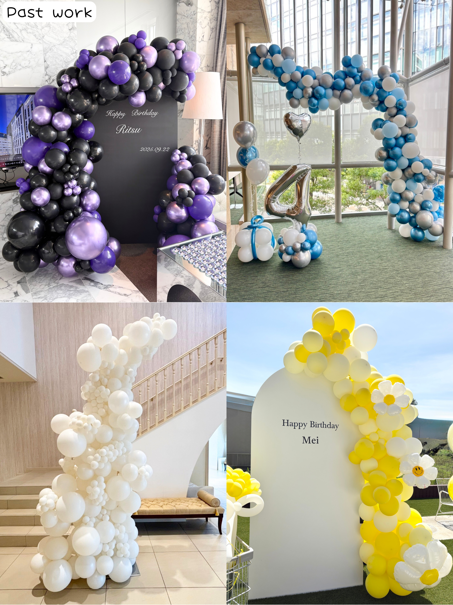 バックドロップ+バルーンガーランド (マカロングリーン)