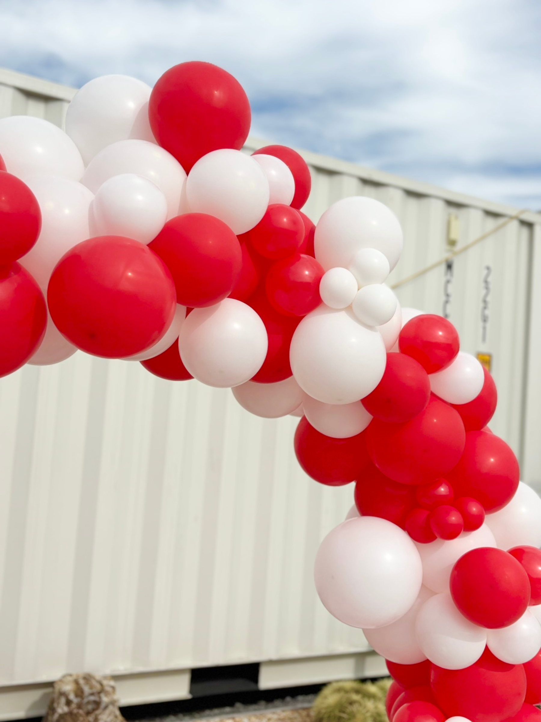 リングバルーン(レッド/ホワイト)