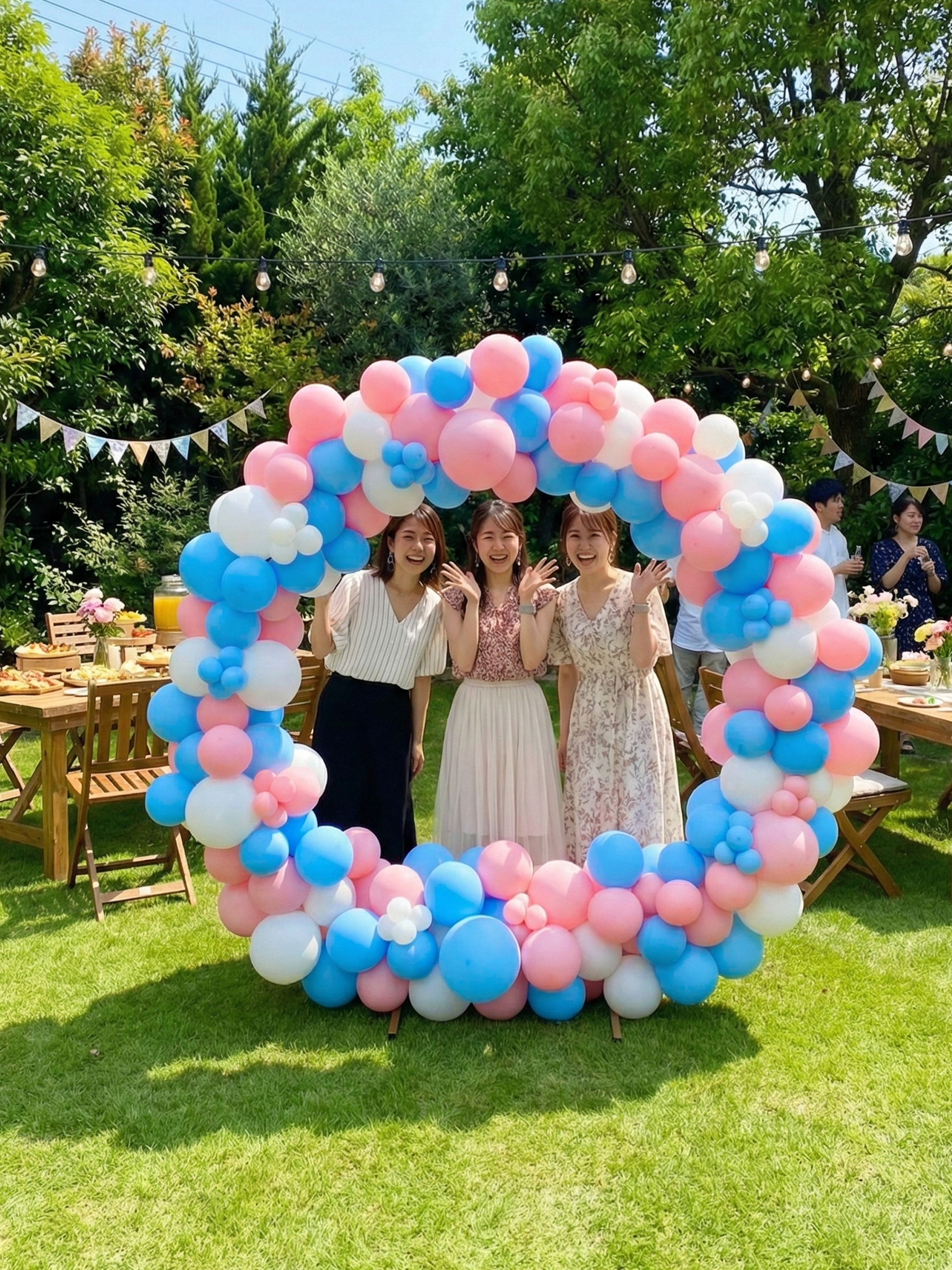 リングバルーン(ピンク/ブルー)