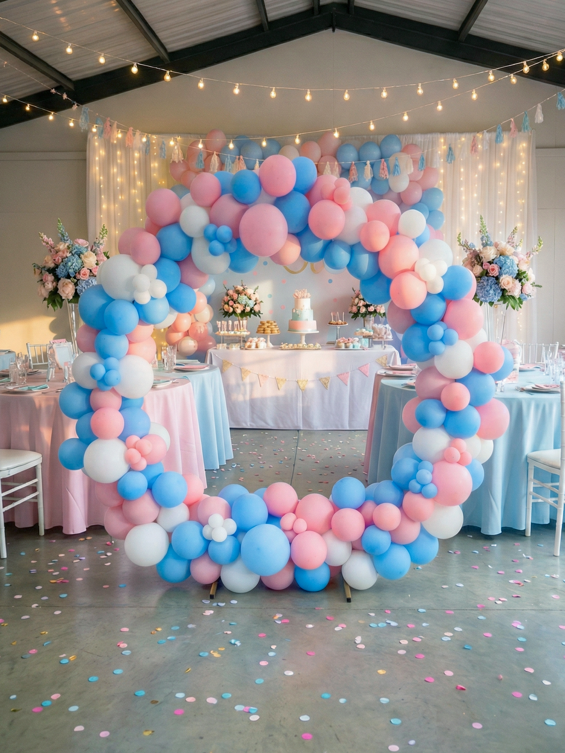 リングバルーン(ピンク/ブルー)