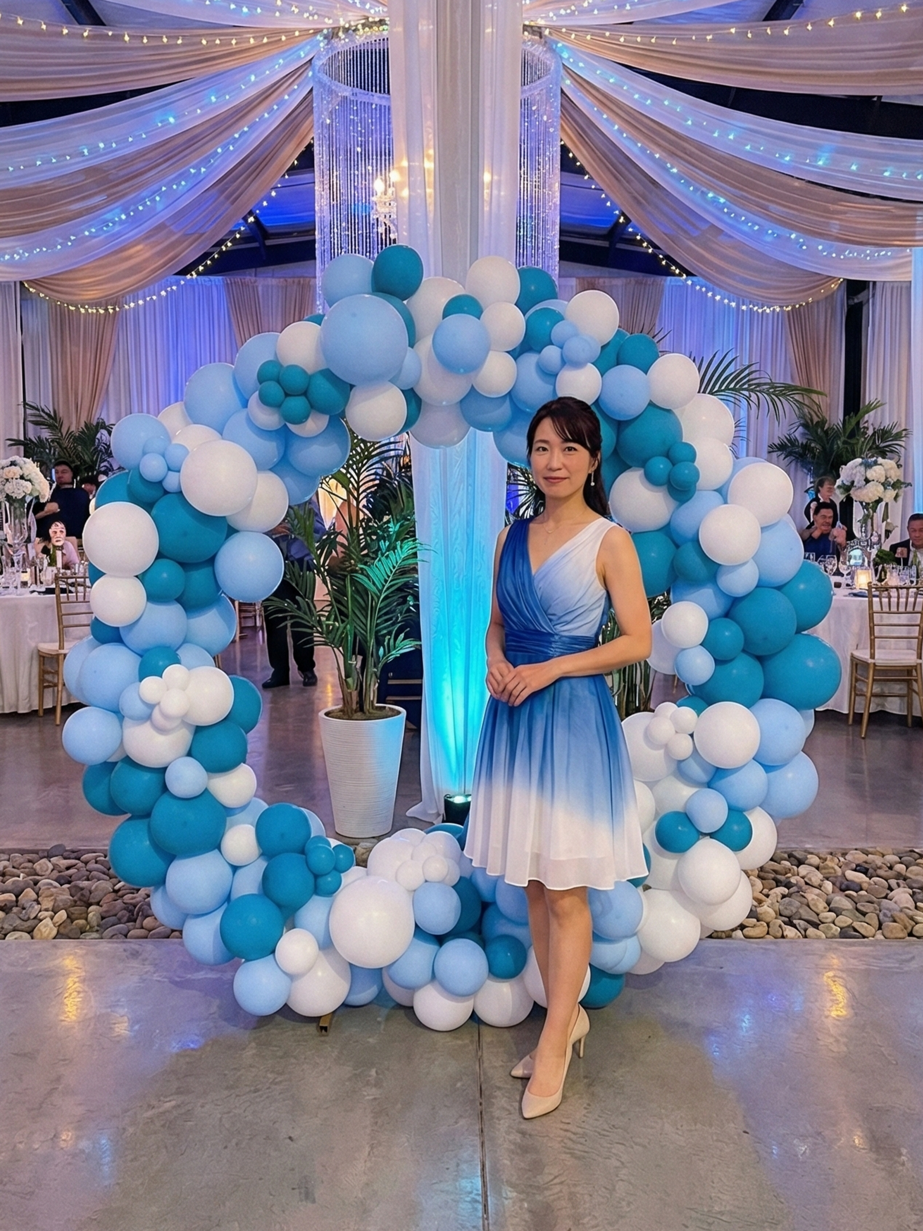 リングバルーン(マカロンブルー)