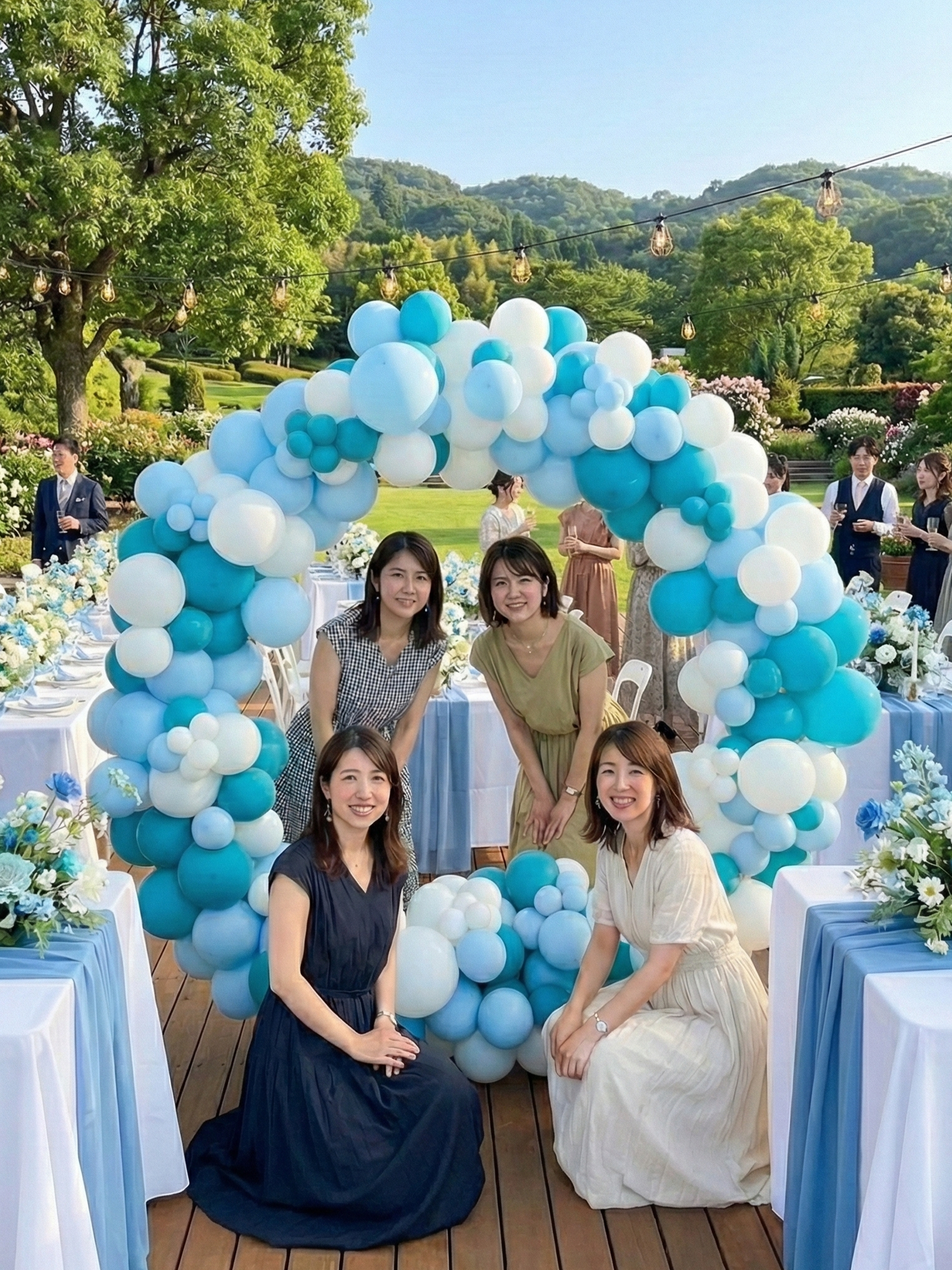 リングバルーン(マカロンブルー)