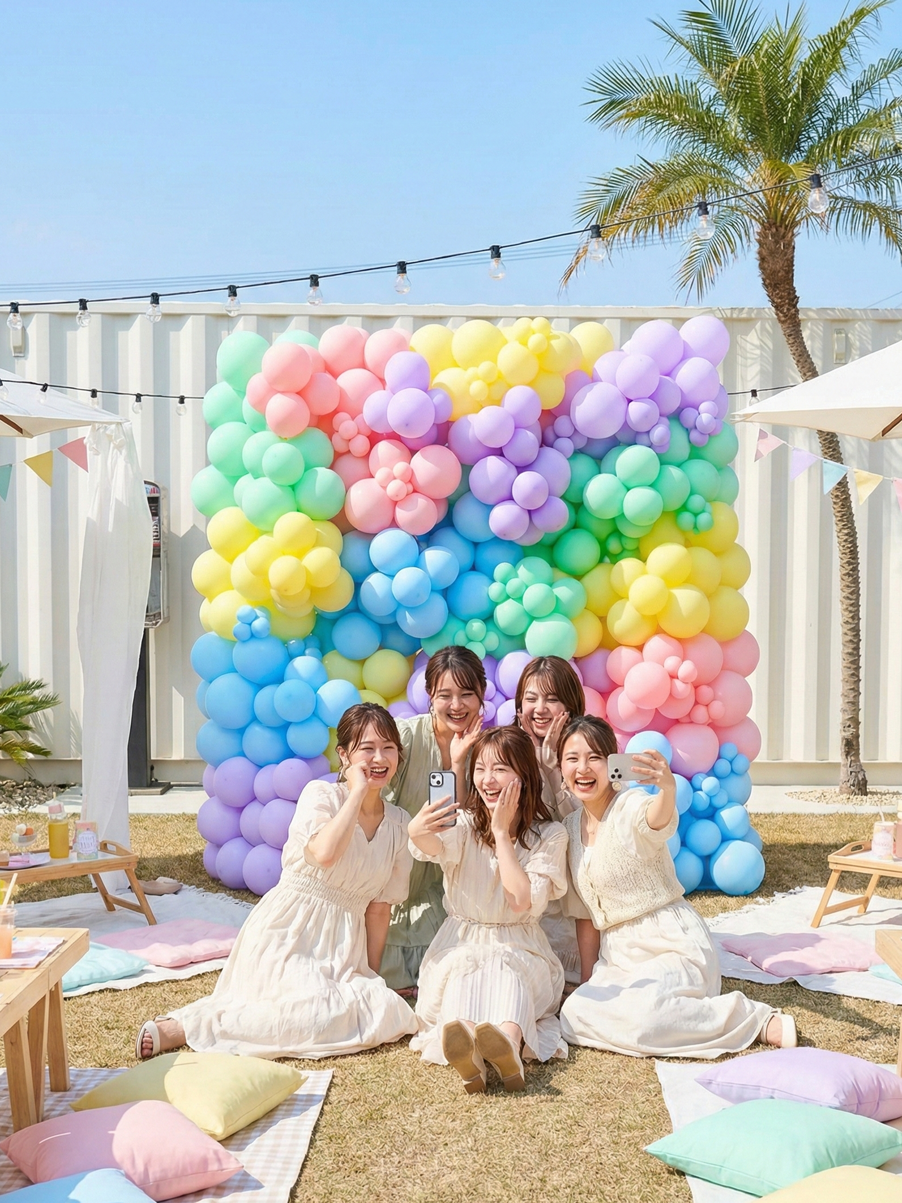 バルーンウォールデコ (パステル)