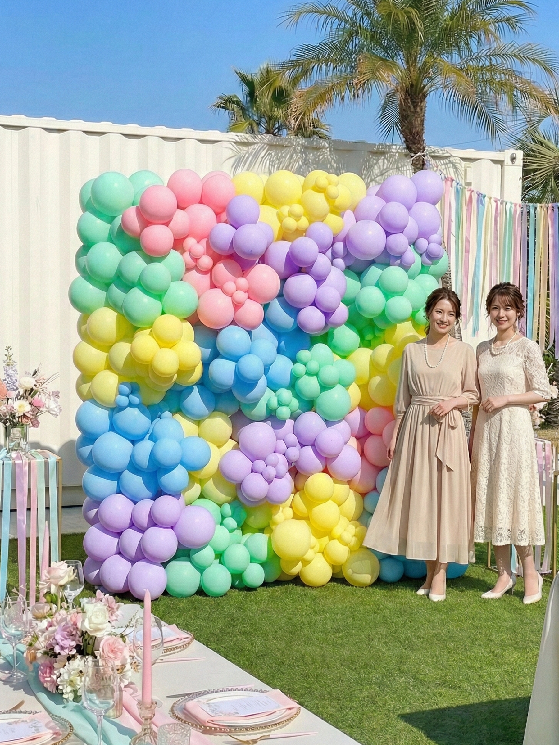 バルーンウォールデコ (パステル)