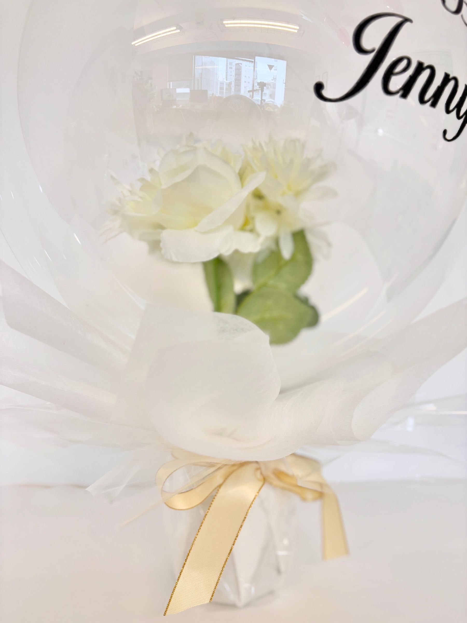 花入りブーケ(ホワイト)