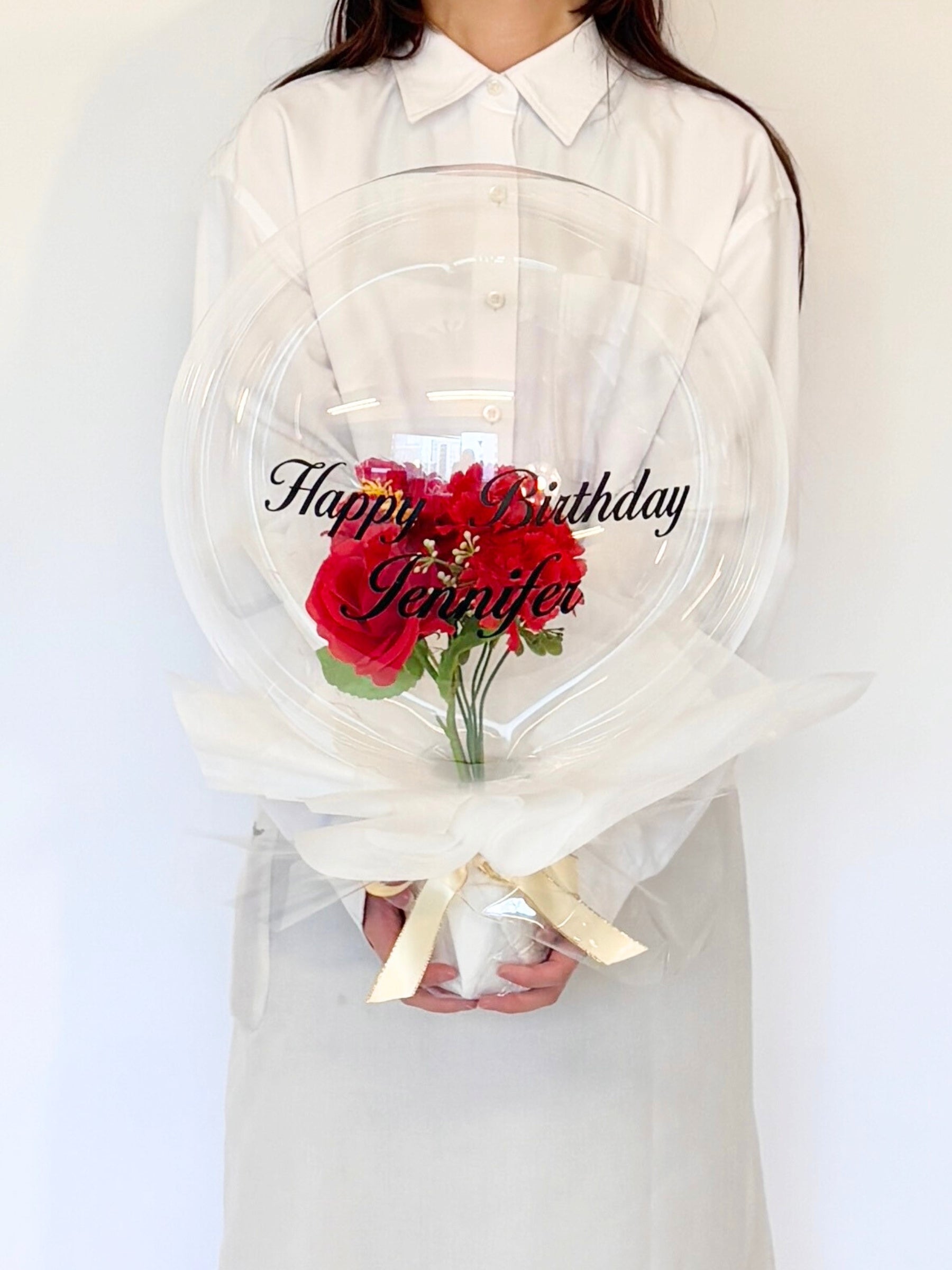 花入りブーケ(レッド)