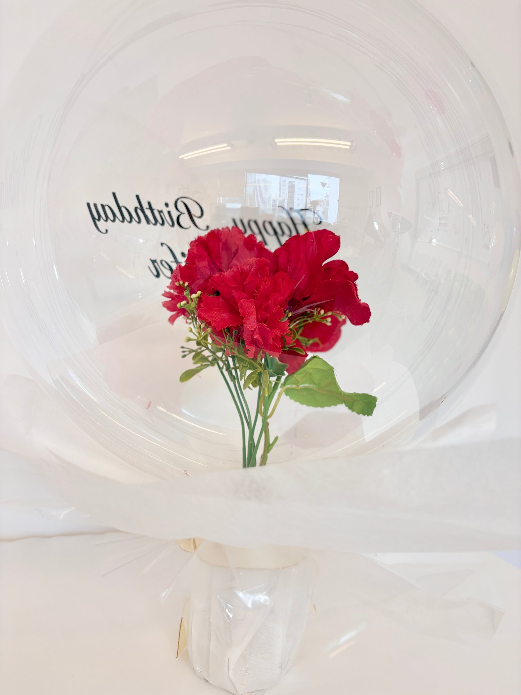 花入りブーケ(レッド)