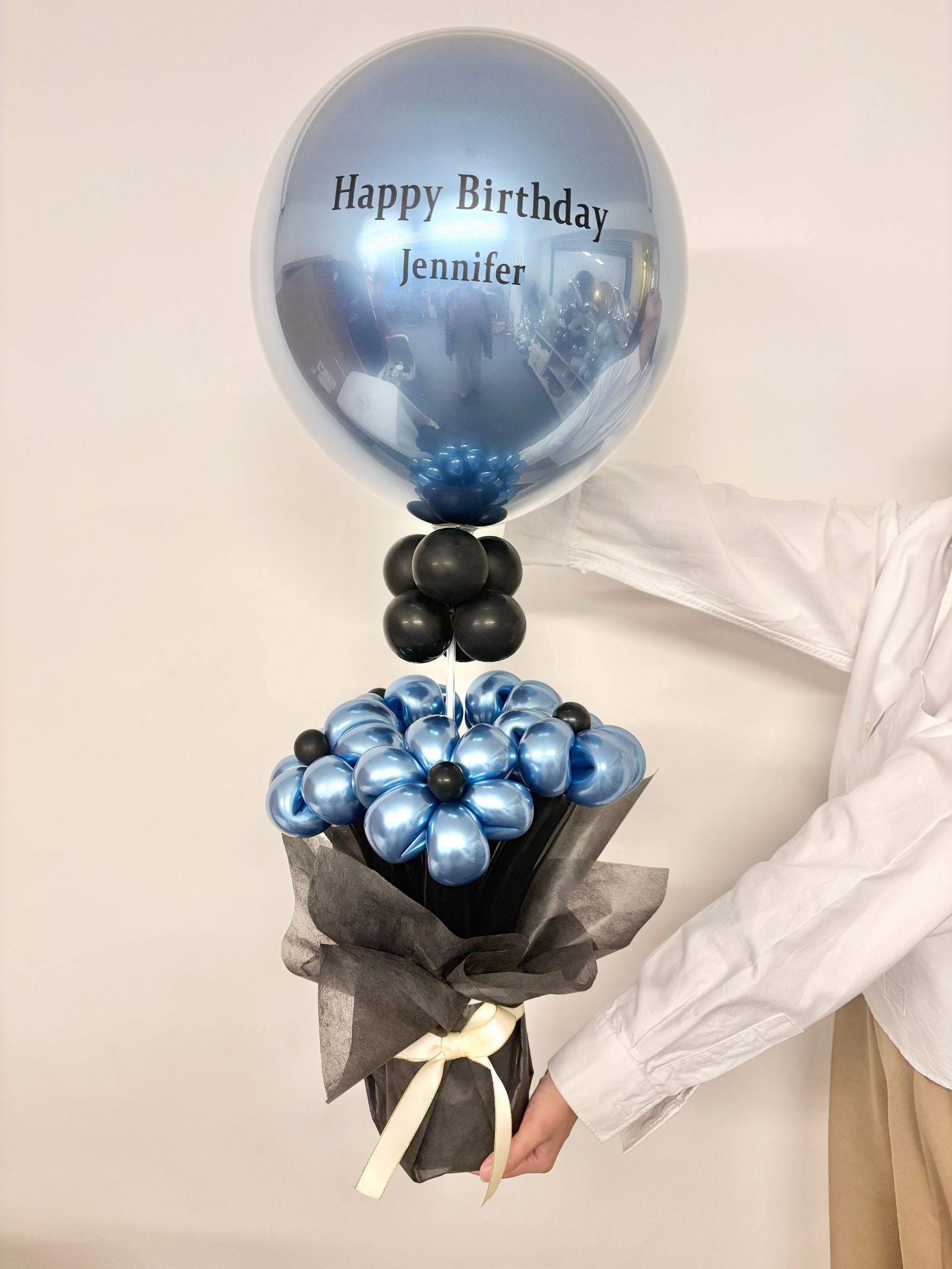 フラワープラネット(ミラーブルー)