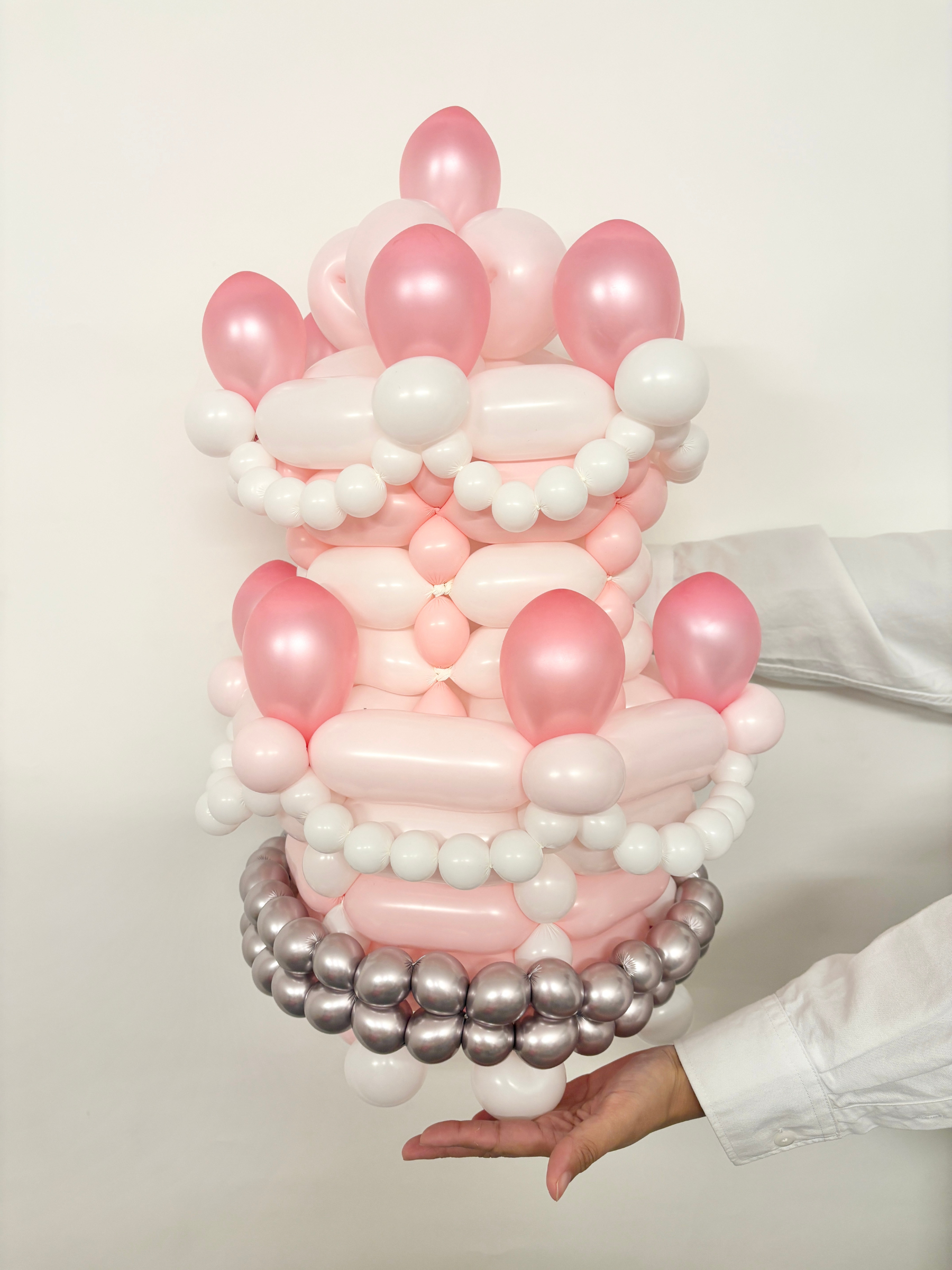 キャンドルタワーケーキ (マカロンピンク)