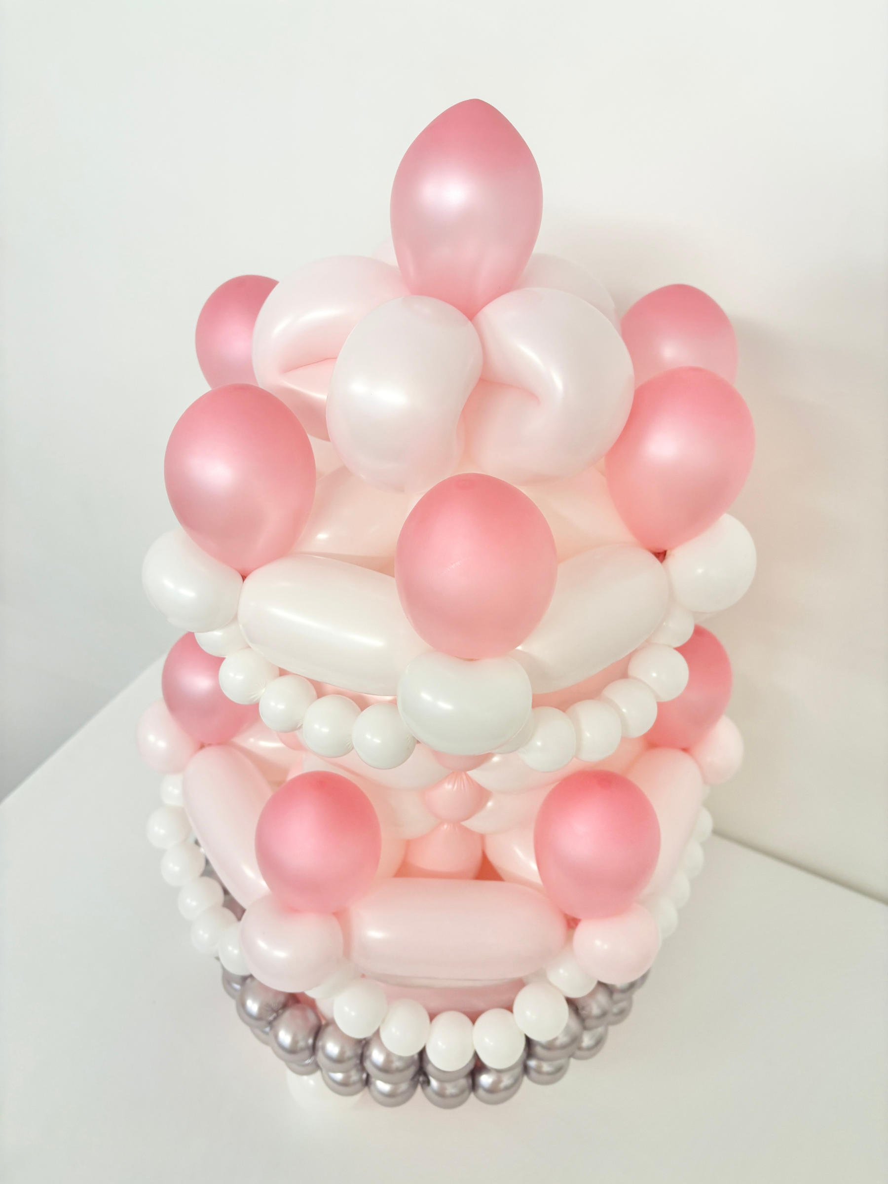 キャンドルタワーケーキ (マカロンピンク)