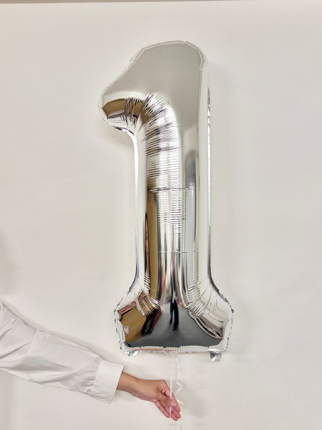 ナンバーバルーン(シルバー)