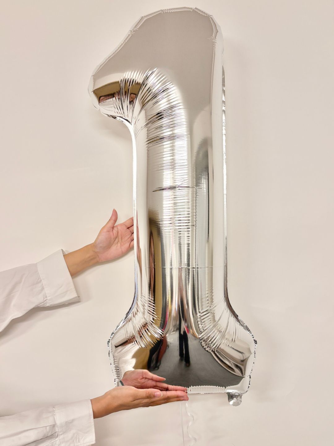 ナンバーバルーン(シルバー)