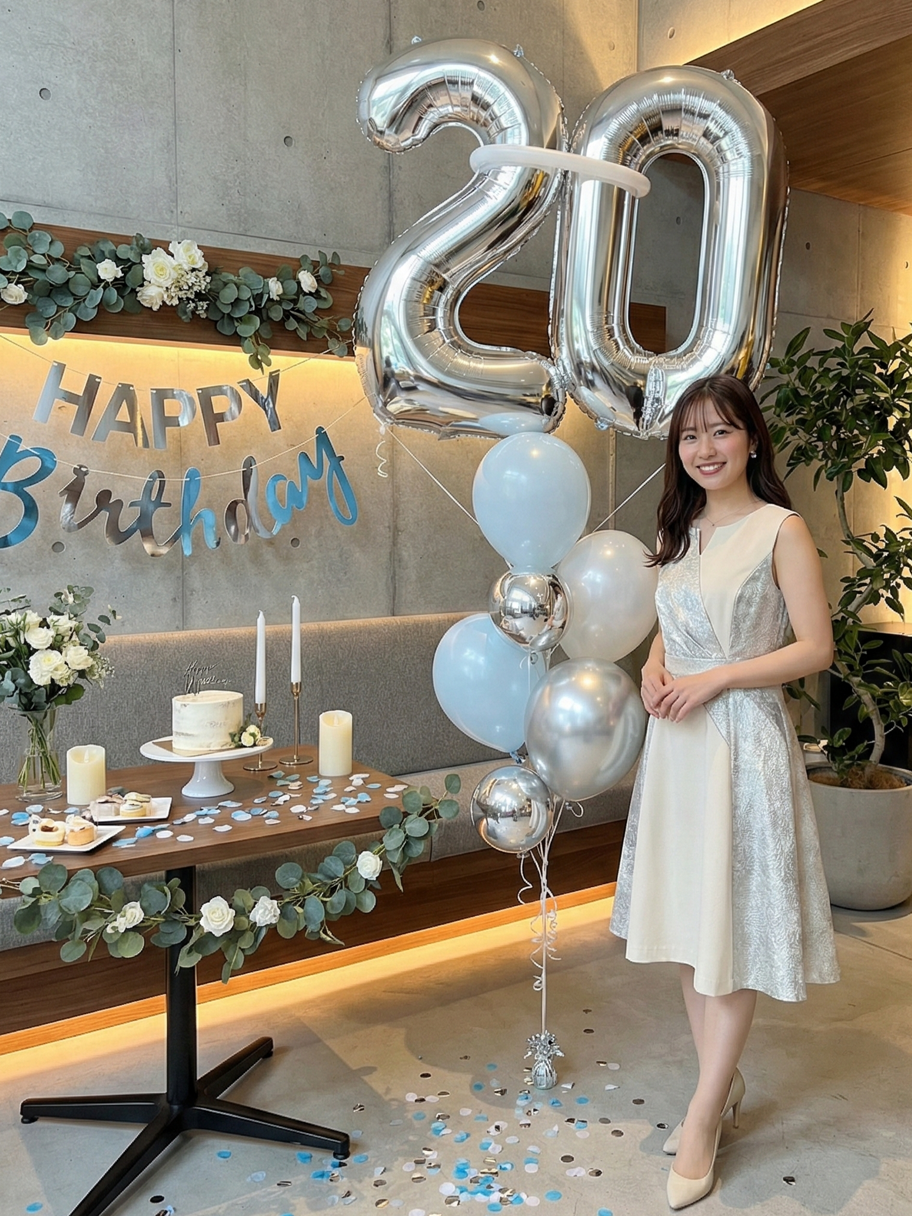 #色_マカロンブルー/シルバー