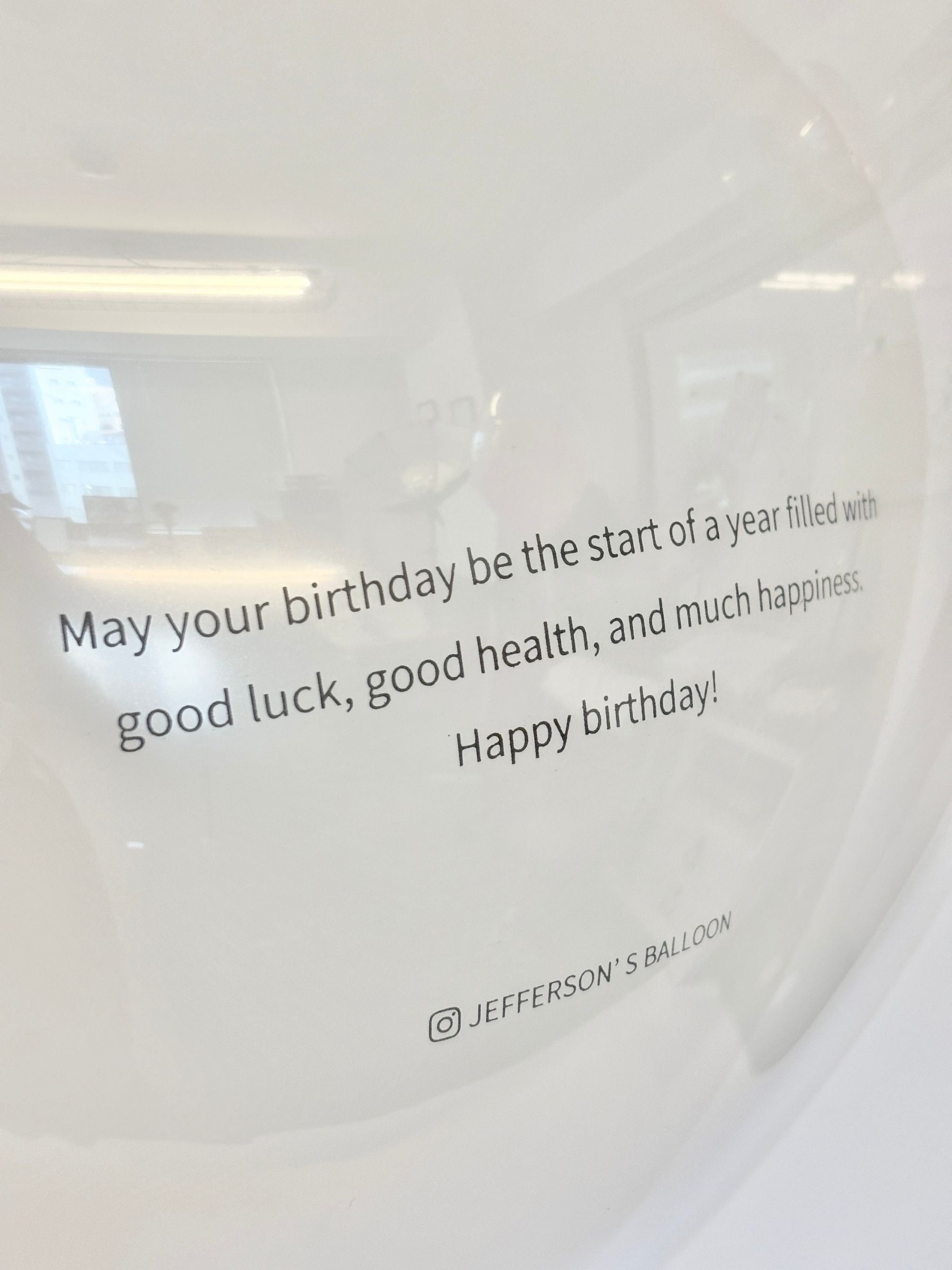 英文入りオリジナルバルーン(ホワイト)