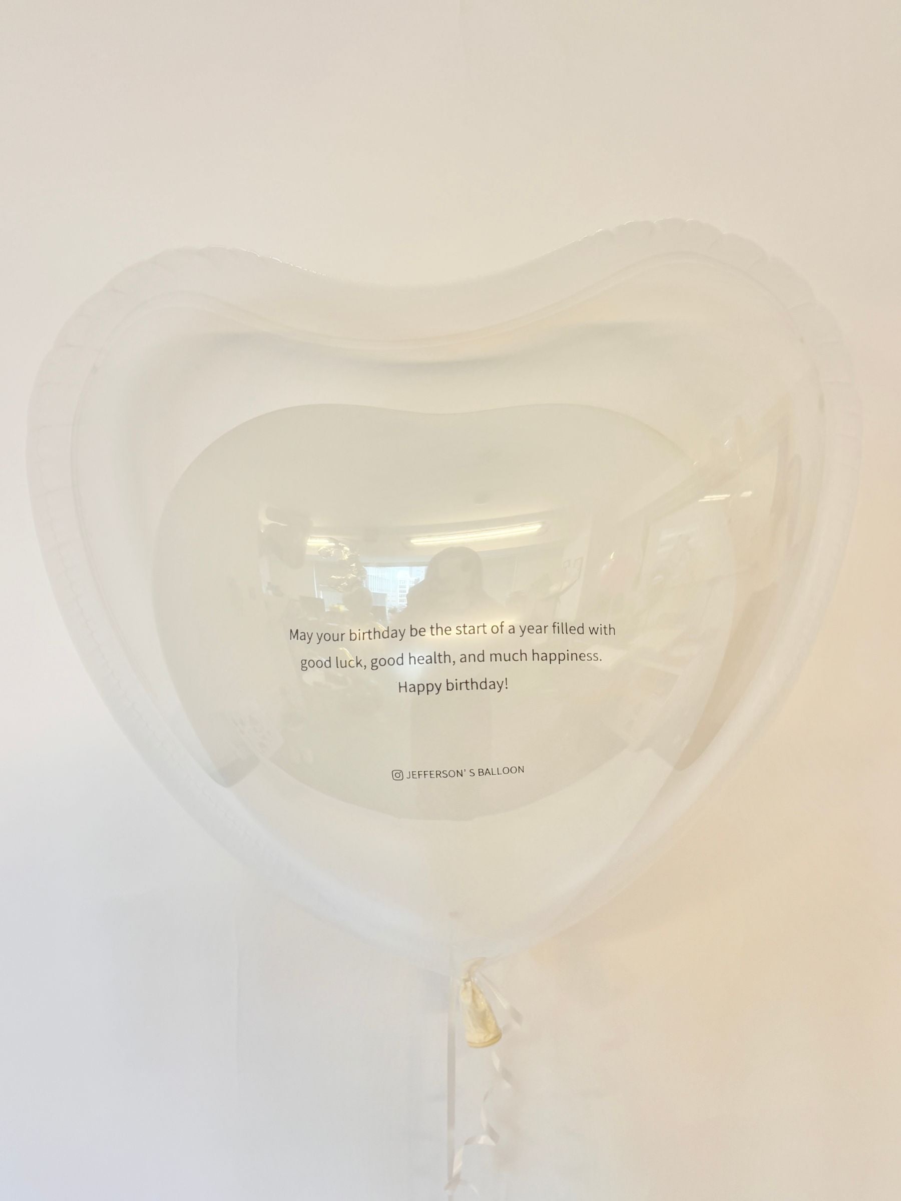 英文入りオリジナルバルーン(ホワイト)