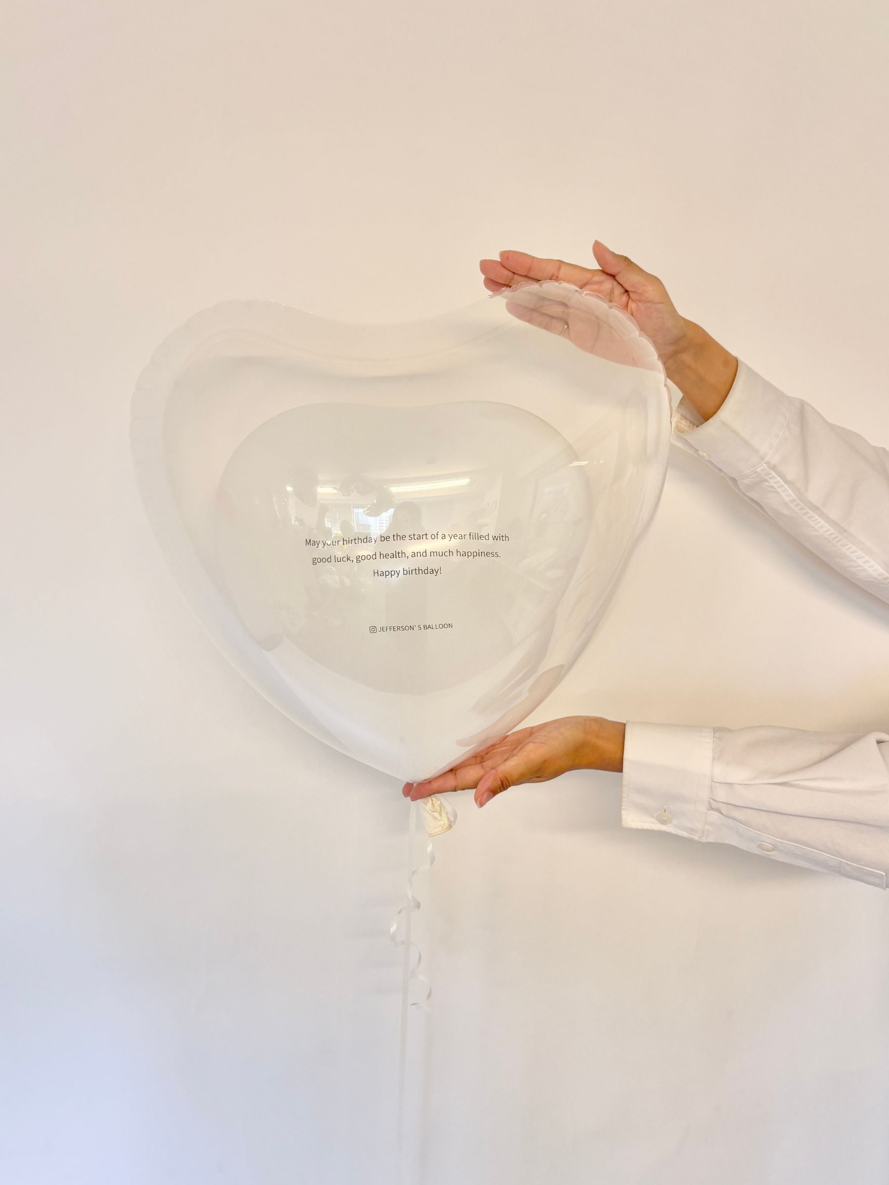 英文入りオリジナルバルーン(ホワイト)