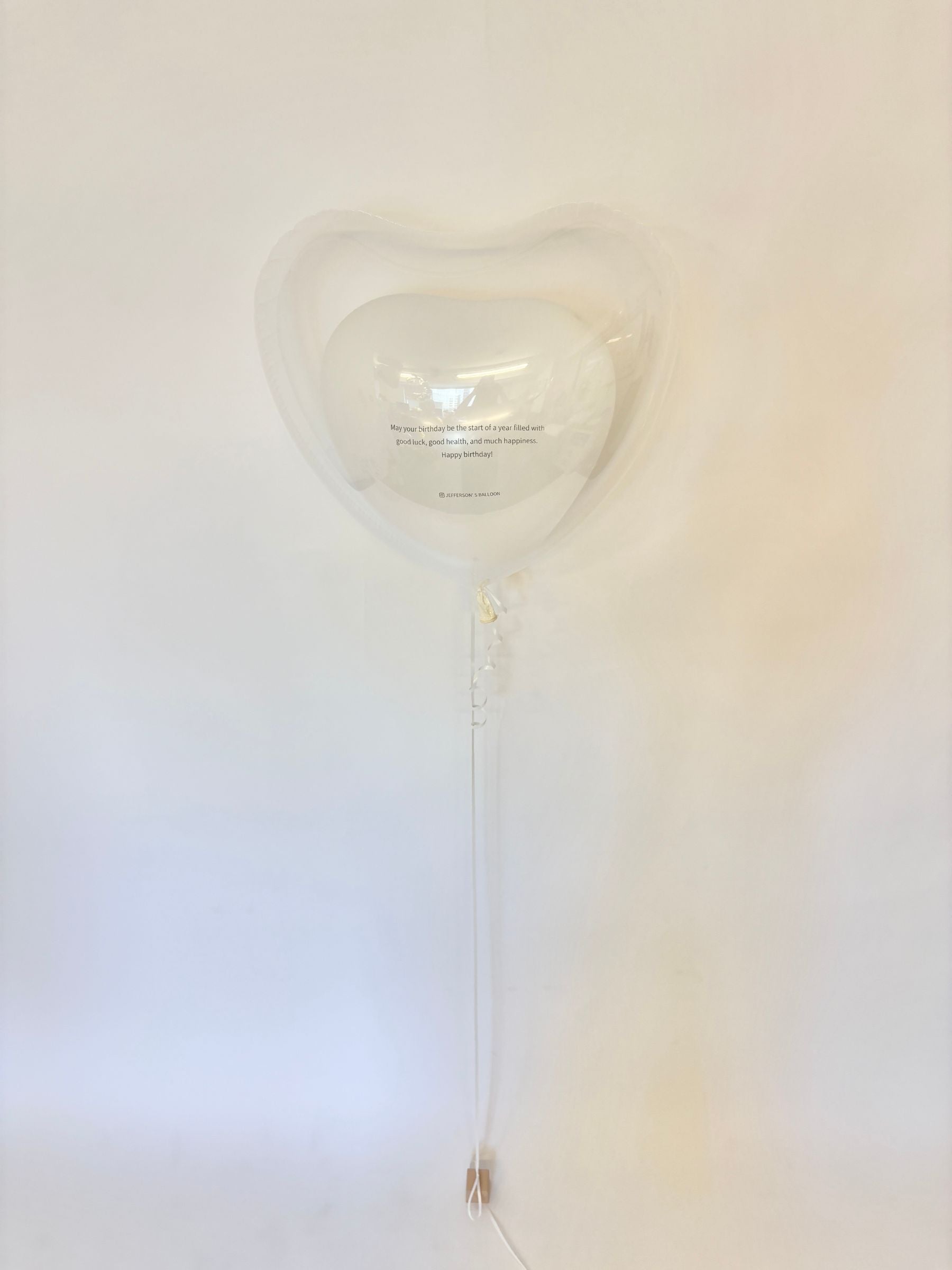 英文入りオリジナルバルーン(ホワイト)
