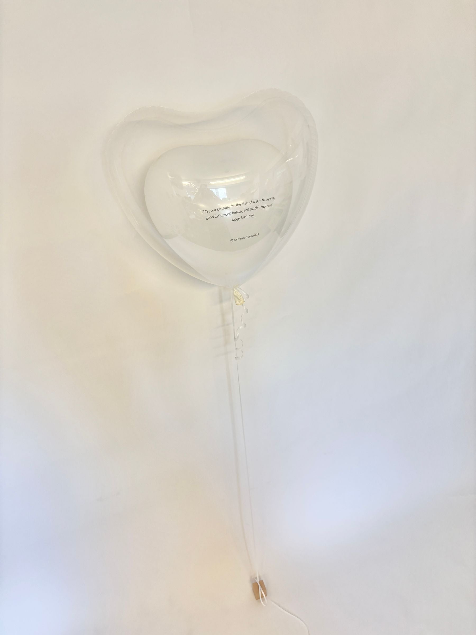 英文入りオリジナルバルーン(ホワイト)