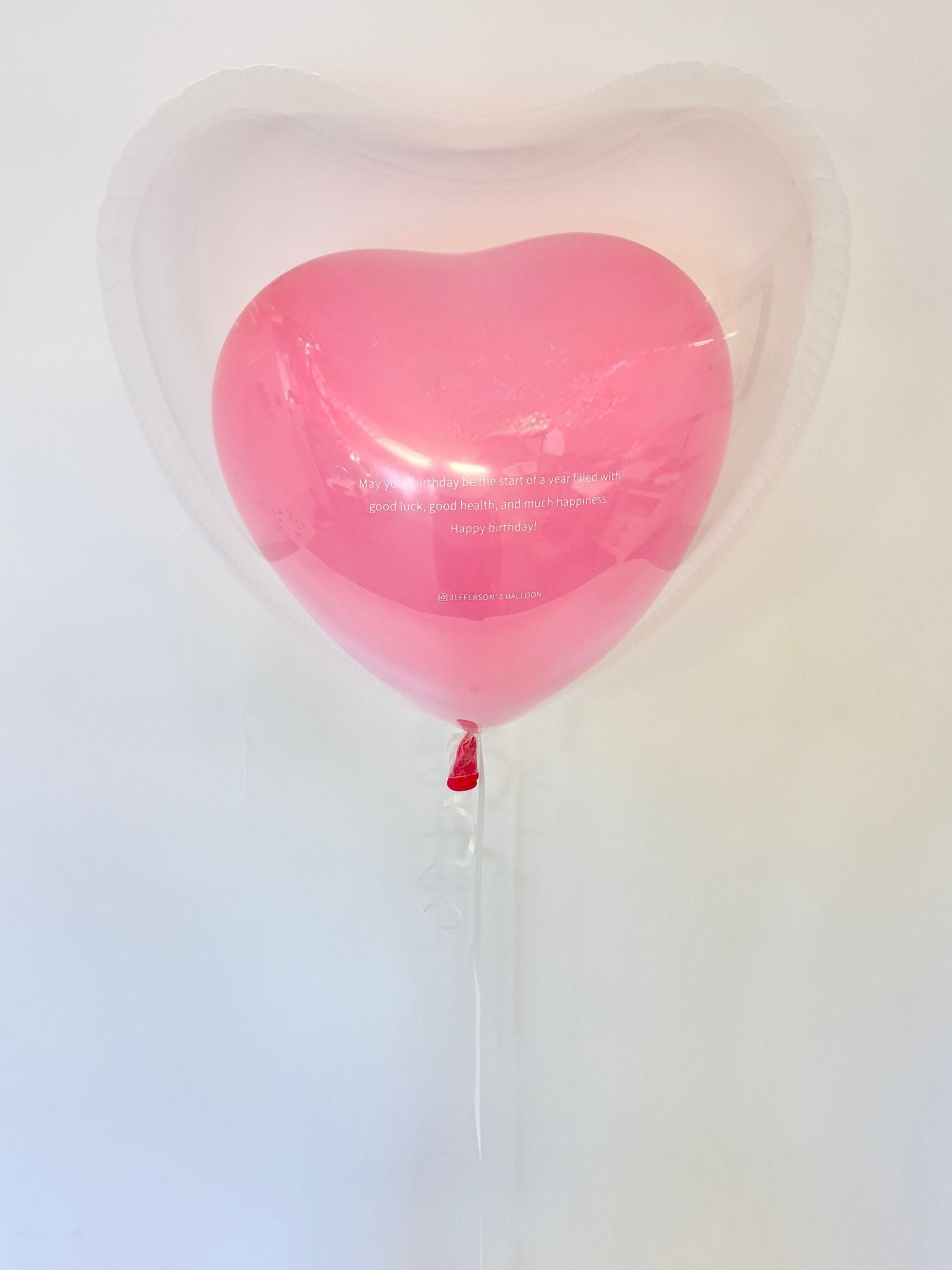 英文入りオリジナルバルーン(ピンク)