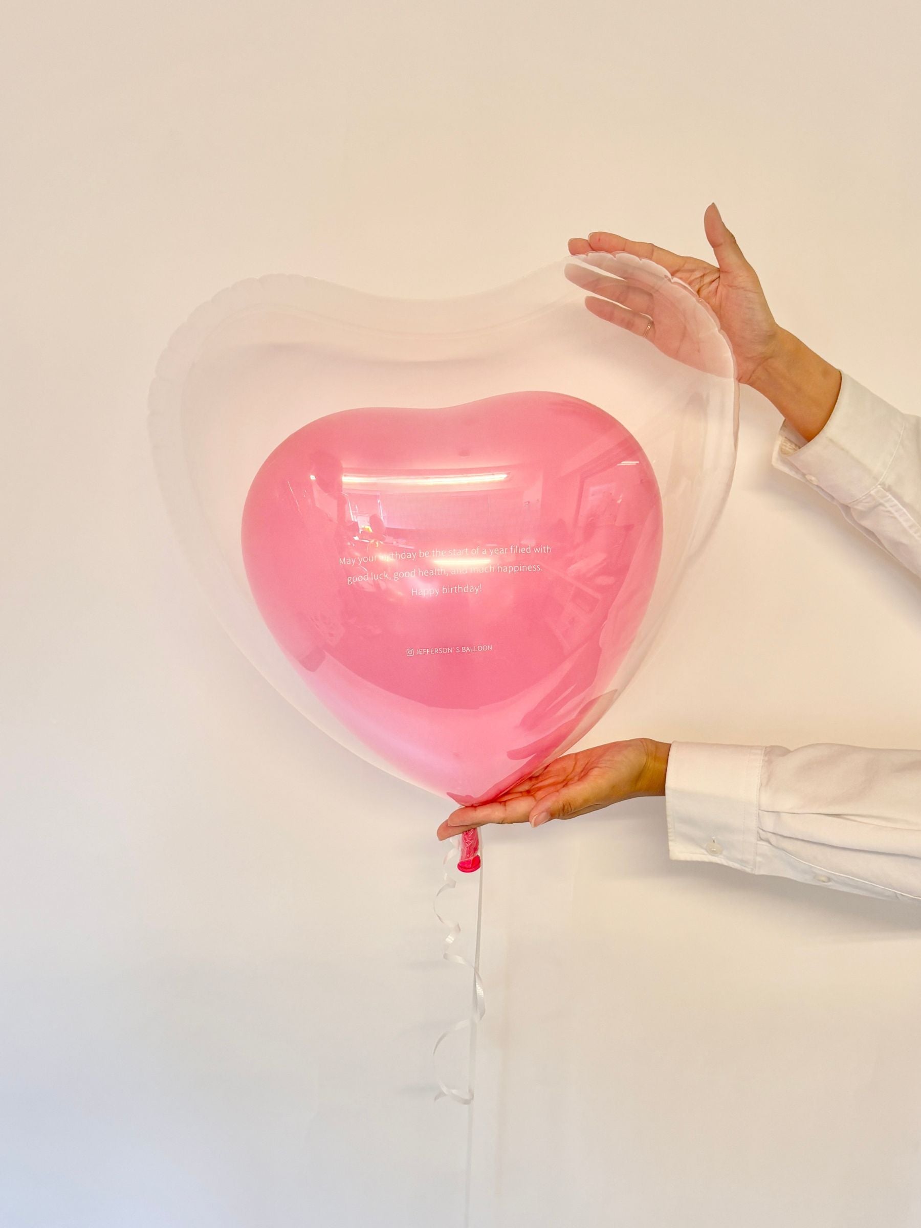 英文入りオリジナルバルーン(ピンク)
