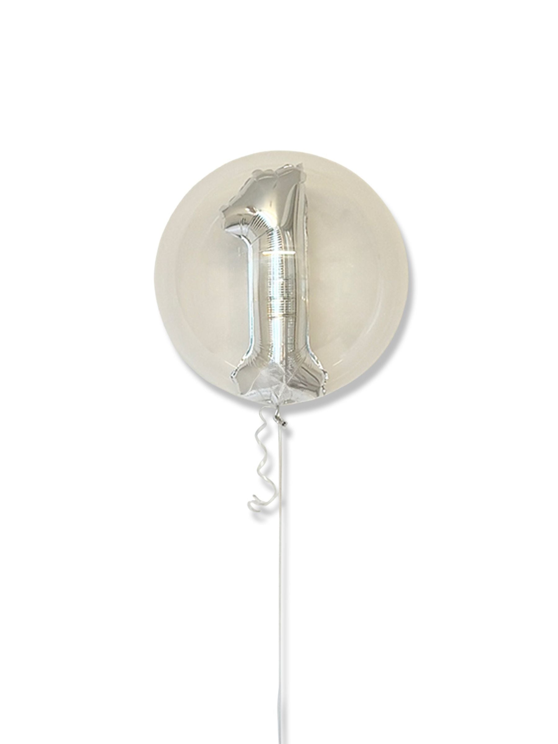 ナンバーインバルーン(シルバー)