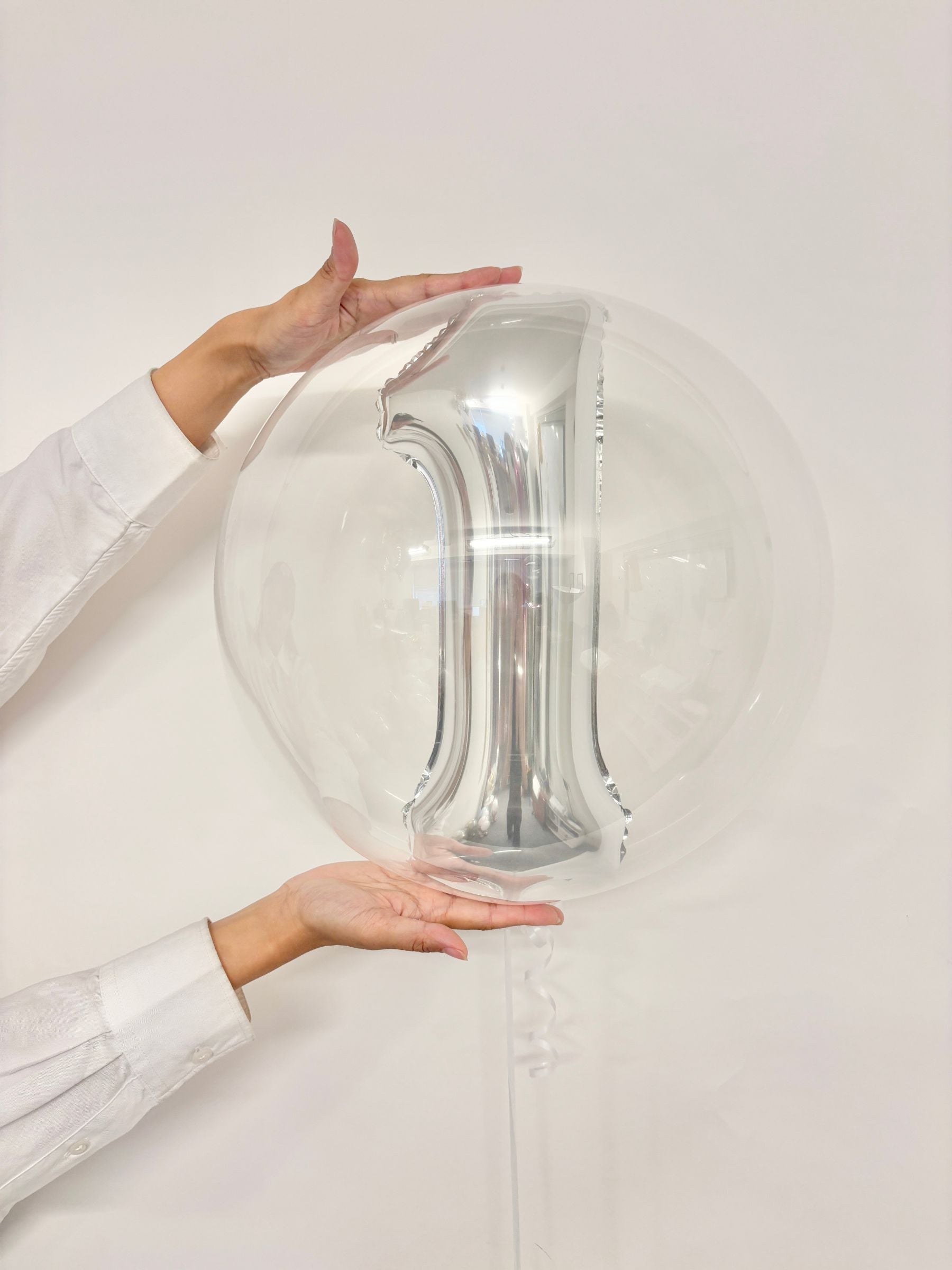 ナンバーインバルーン(シルバー)