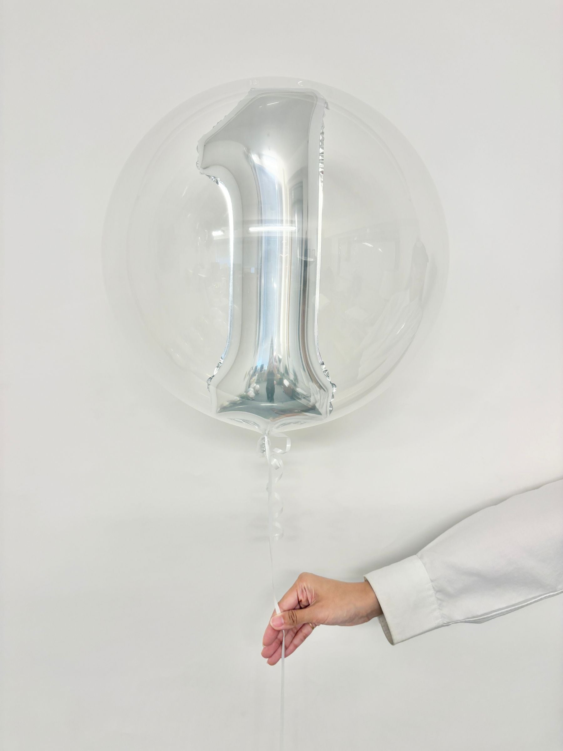 ナンバーインバルーン(シルバー)