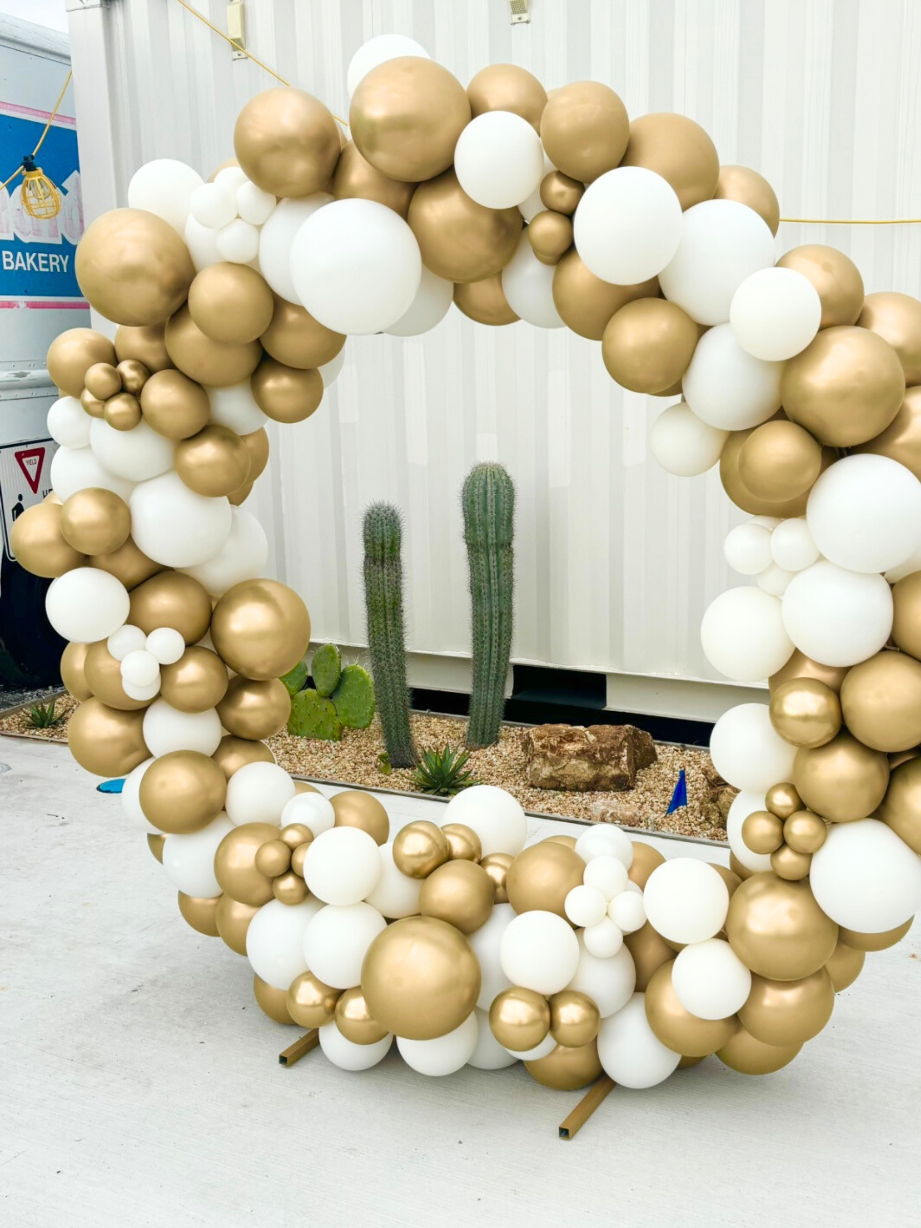 リングバルーン（ミラーゴールド/ホワイト）