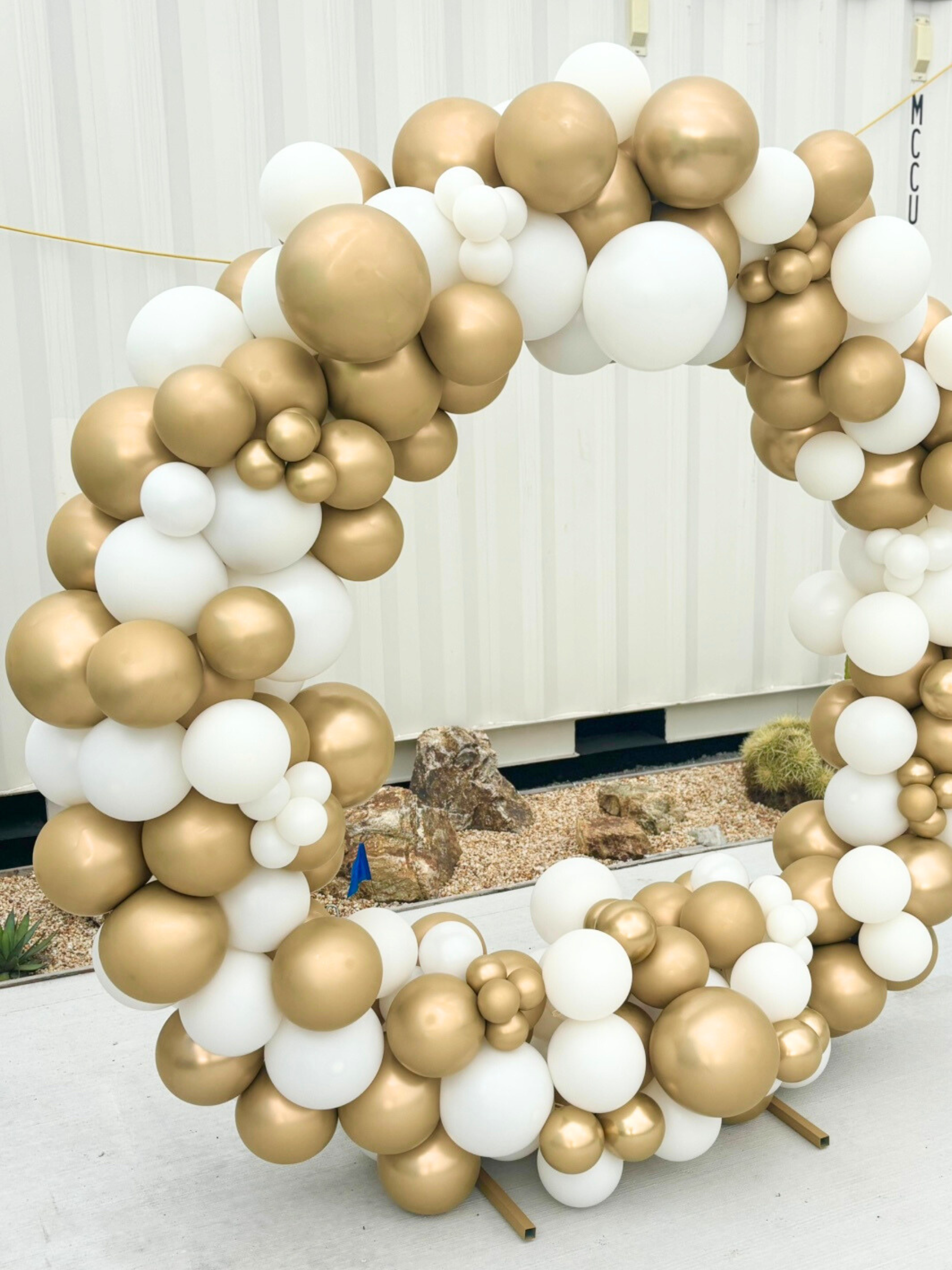 リングバルーン（ミラーゴールド/ホワイト）