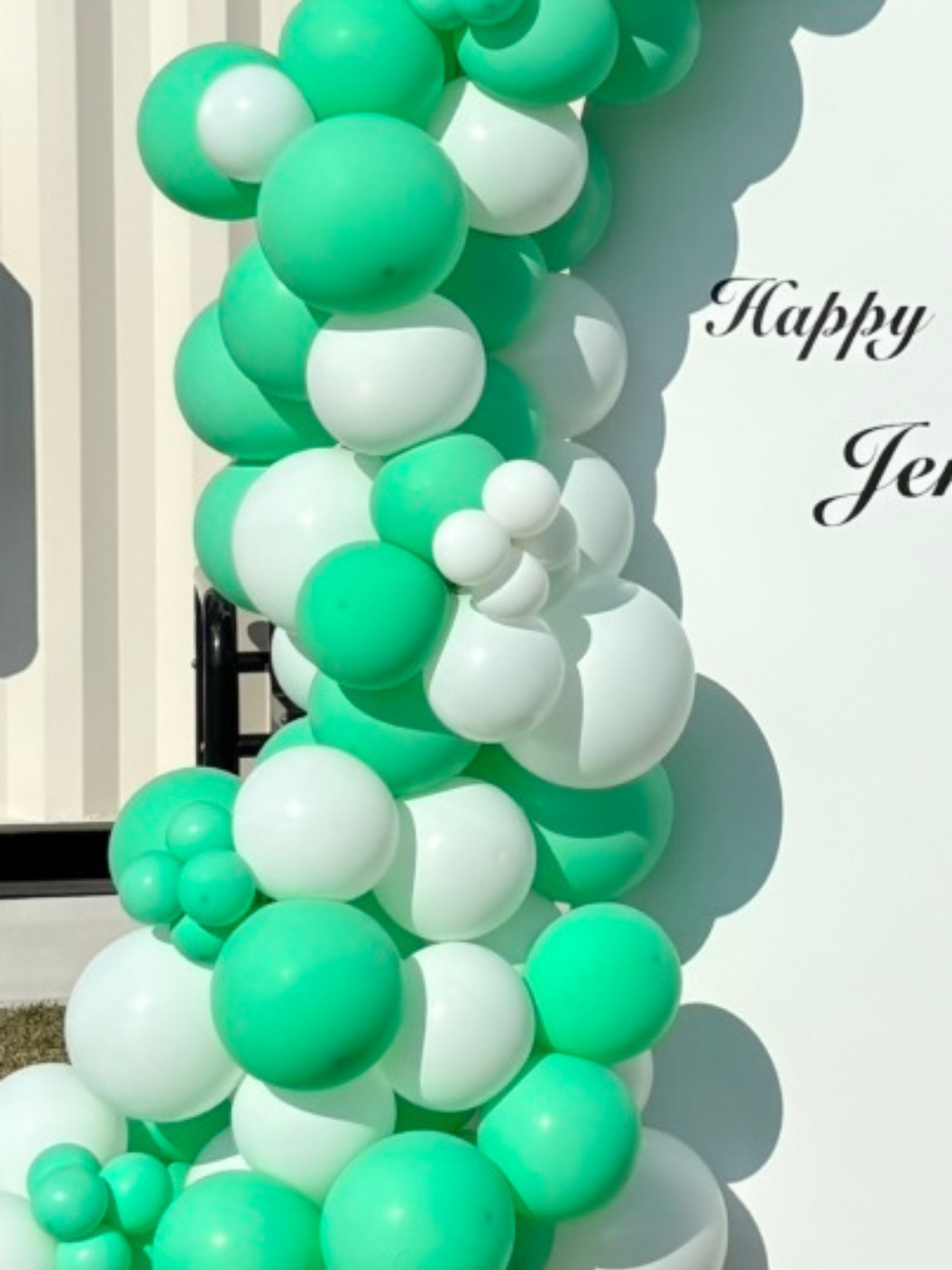 バックドロップ＋バルーンガーランド (マカロングリーン)