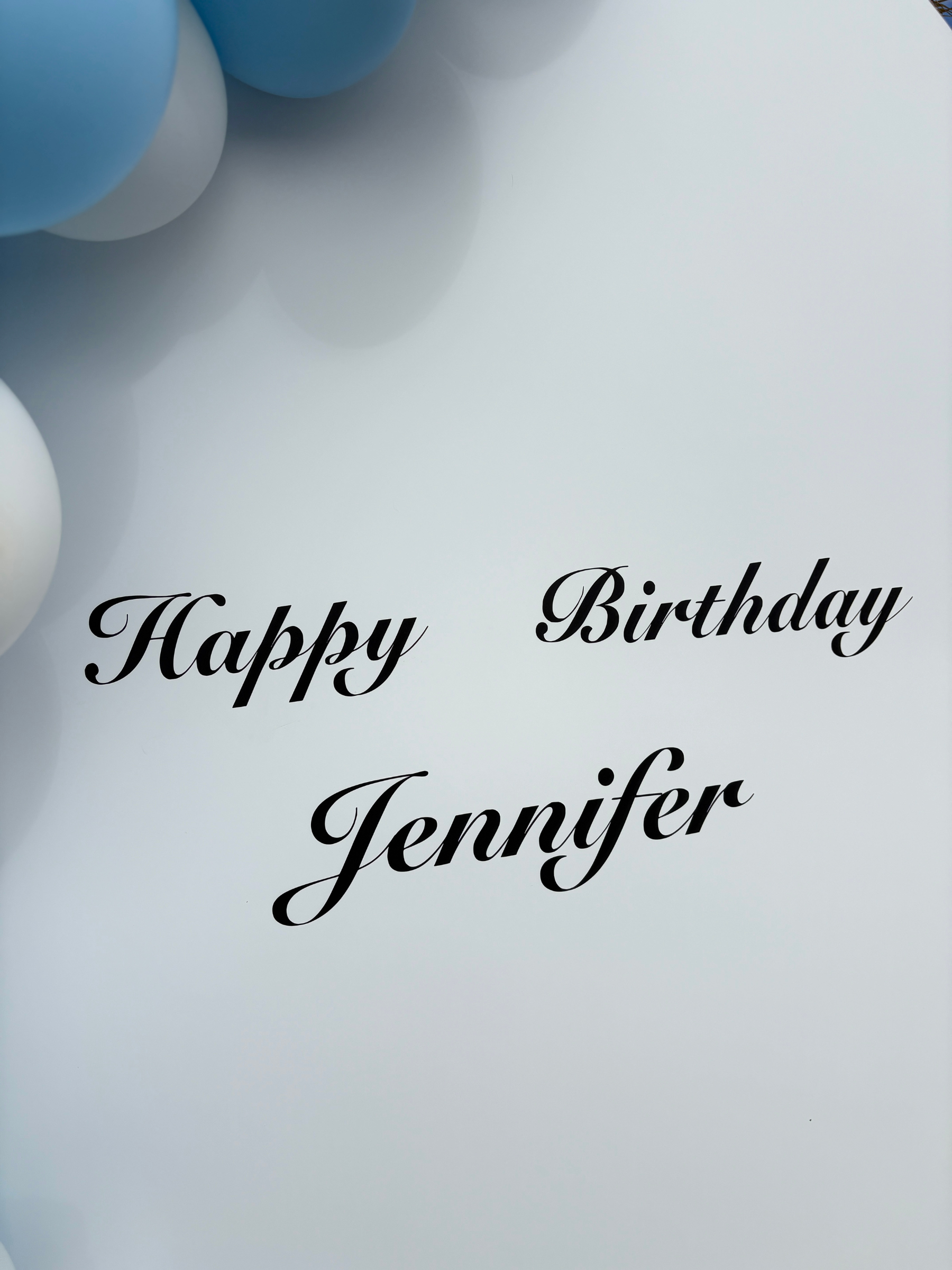 バックドロップ＋バルーンガーランド (マカロンブルー)