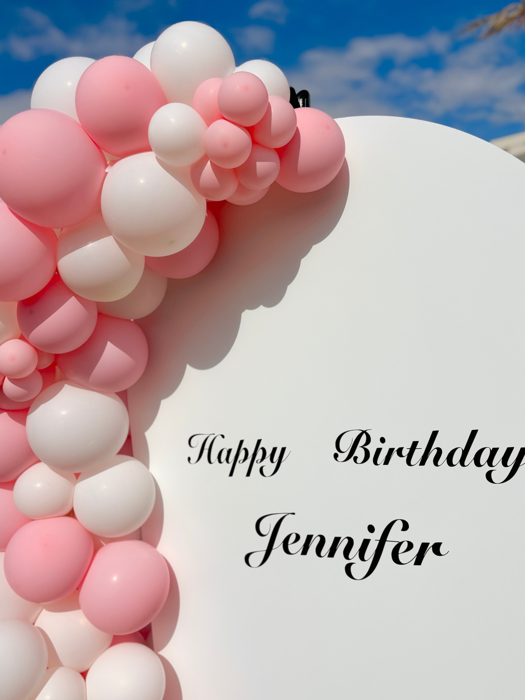 バックドロップ＋バルーンガーランド(マカロンピンク)