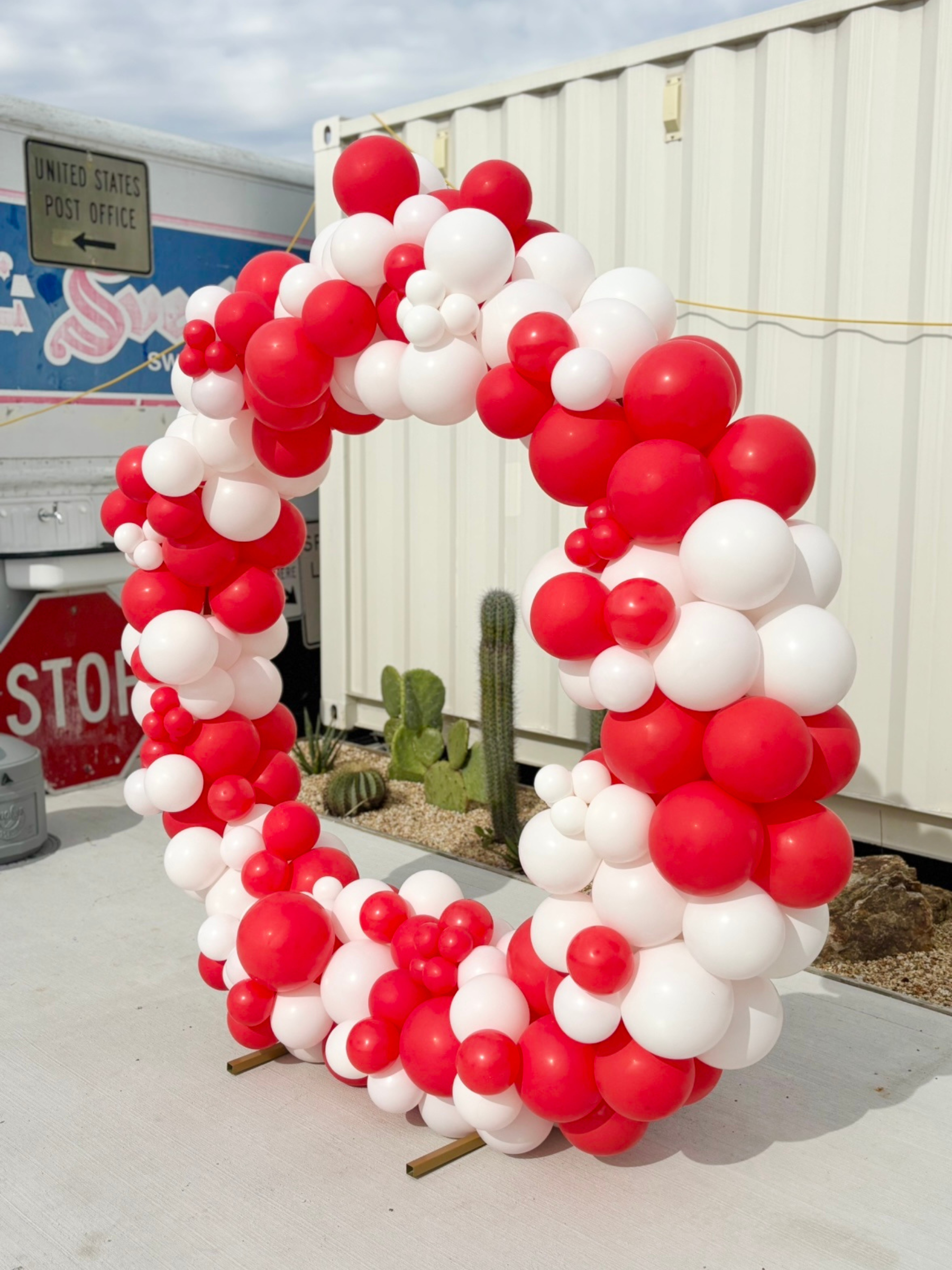 リングバルーン（レッド/ホワイト）