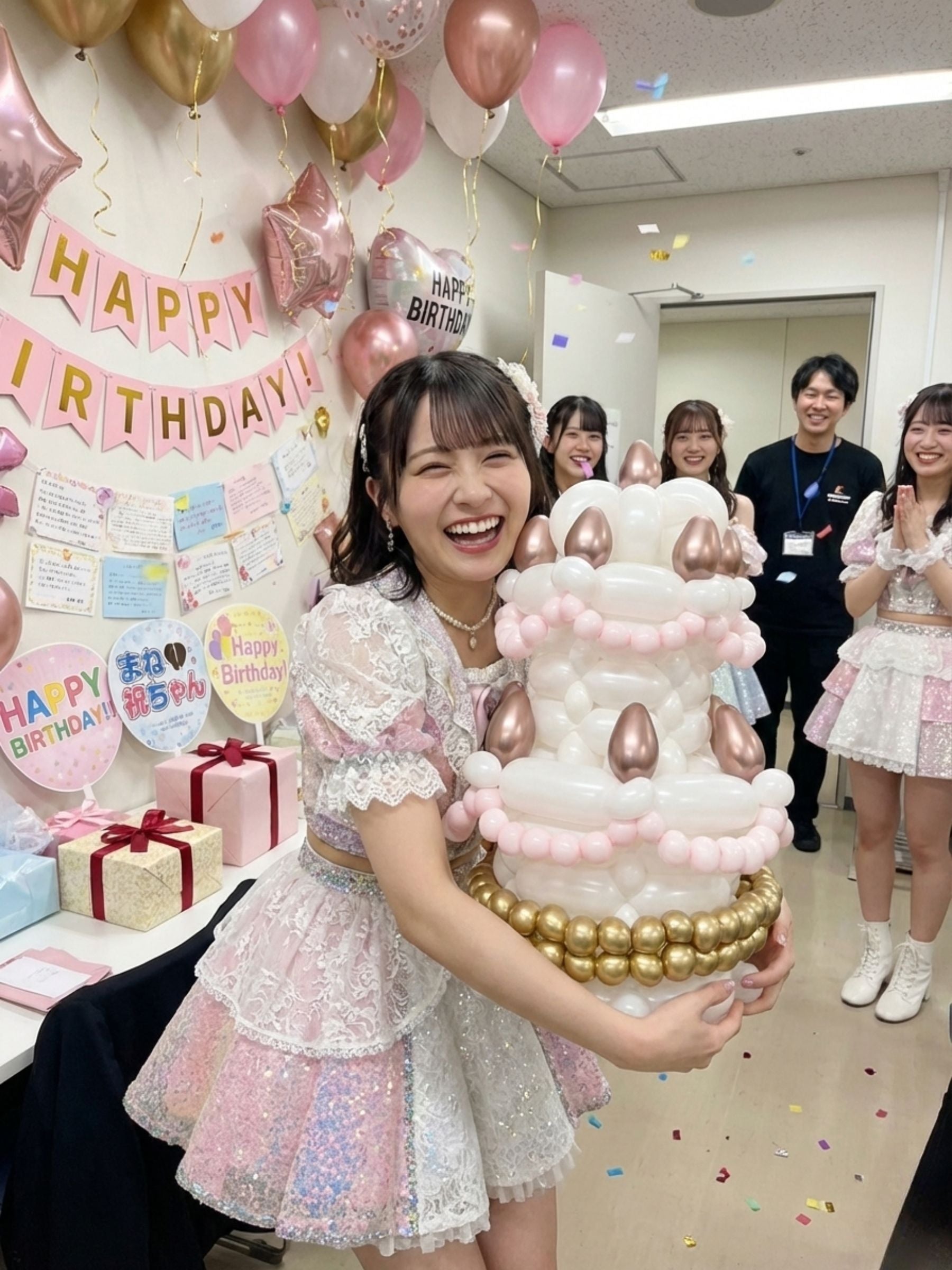 キャンドルタワーケーキ（ホワイト）