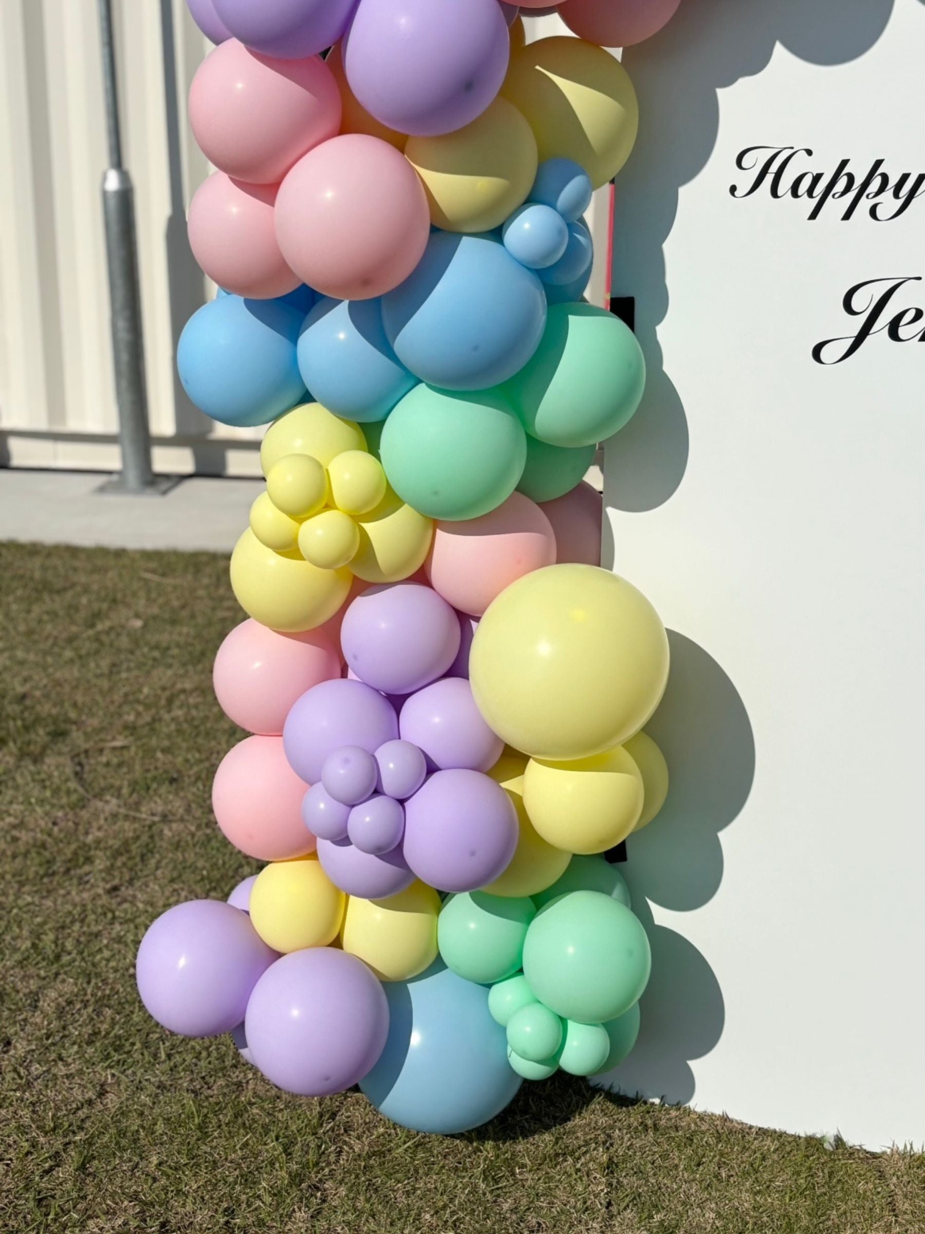 バックドロップ＋バルーンガーランド (パステル)