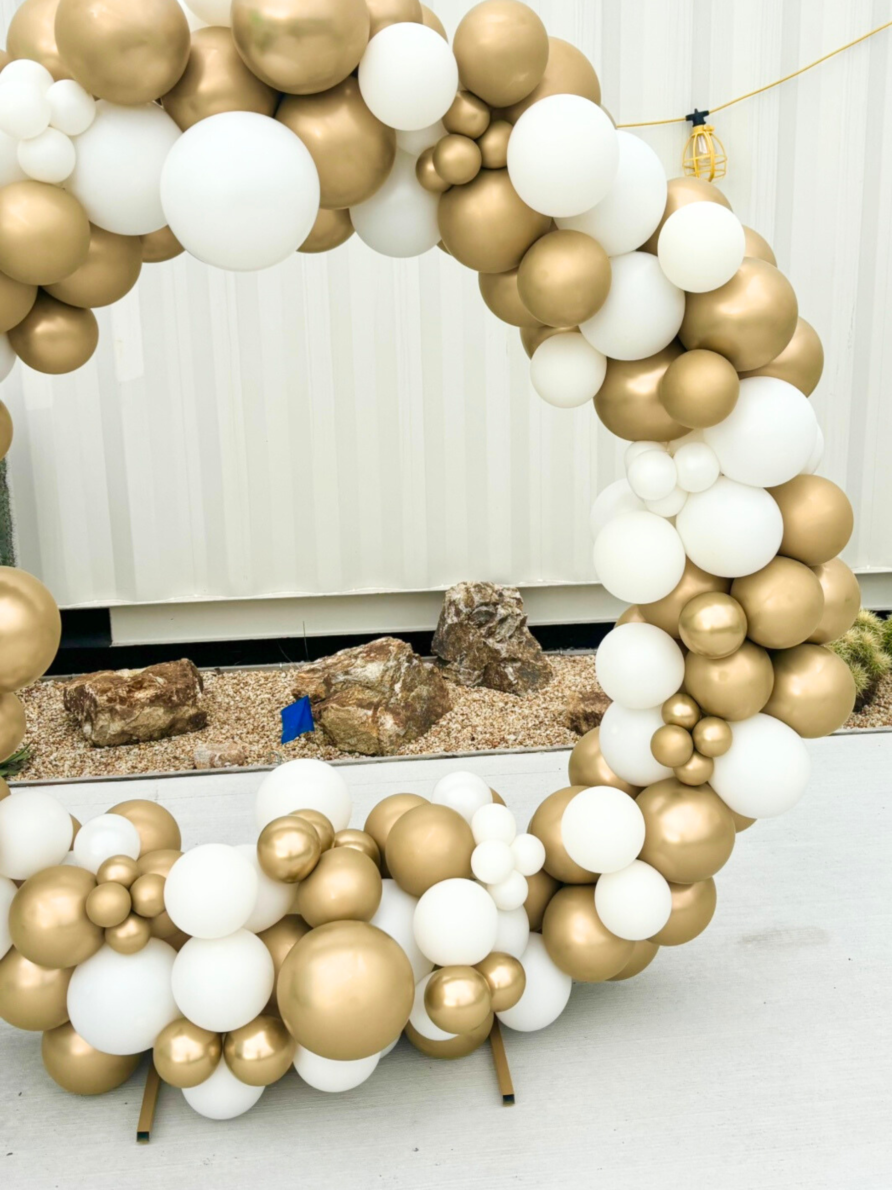 リングバルーン（ミラーゴールド/ホワイト）