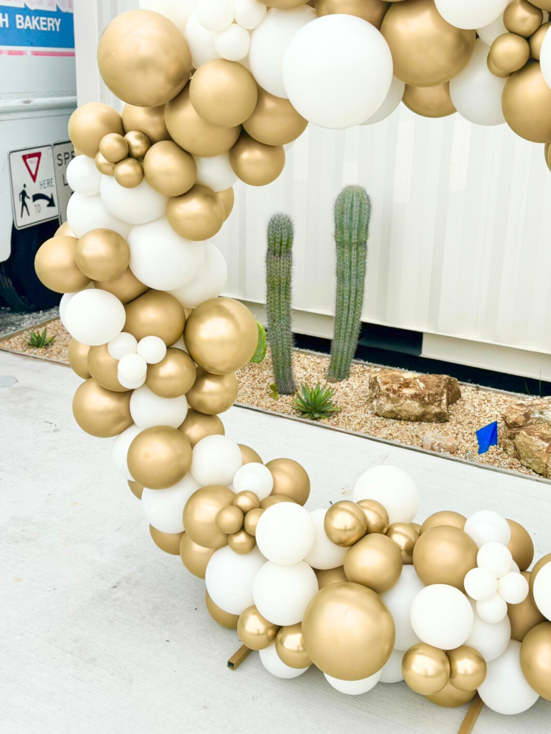 リングバルーン（ミラーゴールド/ホワイト）