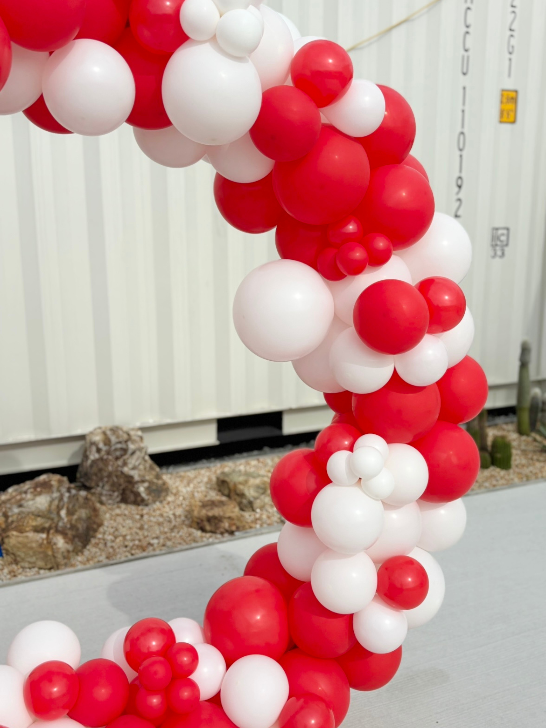 リングバルーン（レッド/ホワイト）