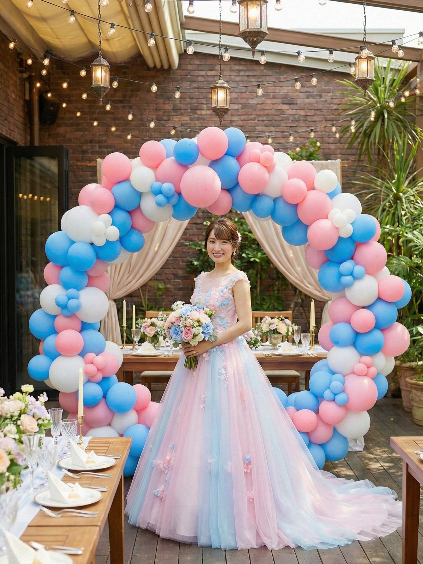 リングバルーン（ピンク/ブルー）