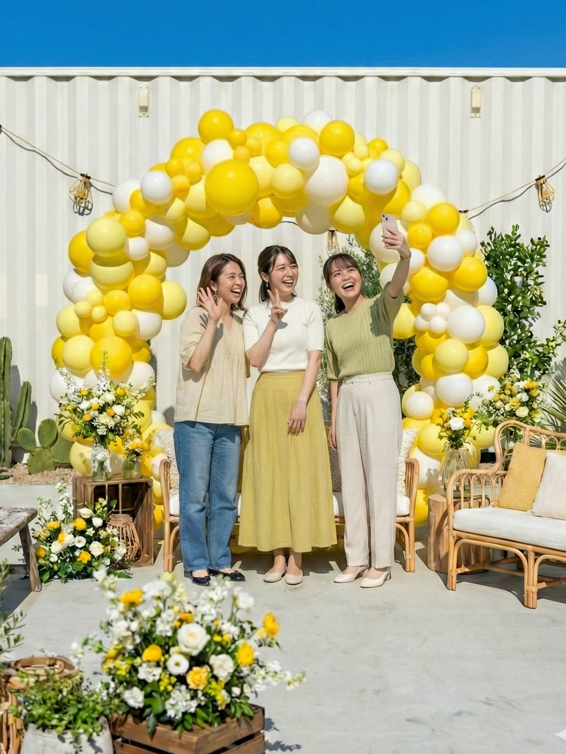 リングバルーン（マカロンイエロー）