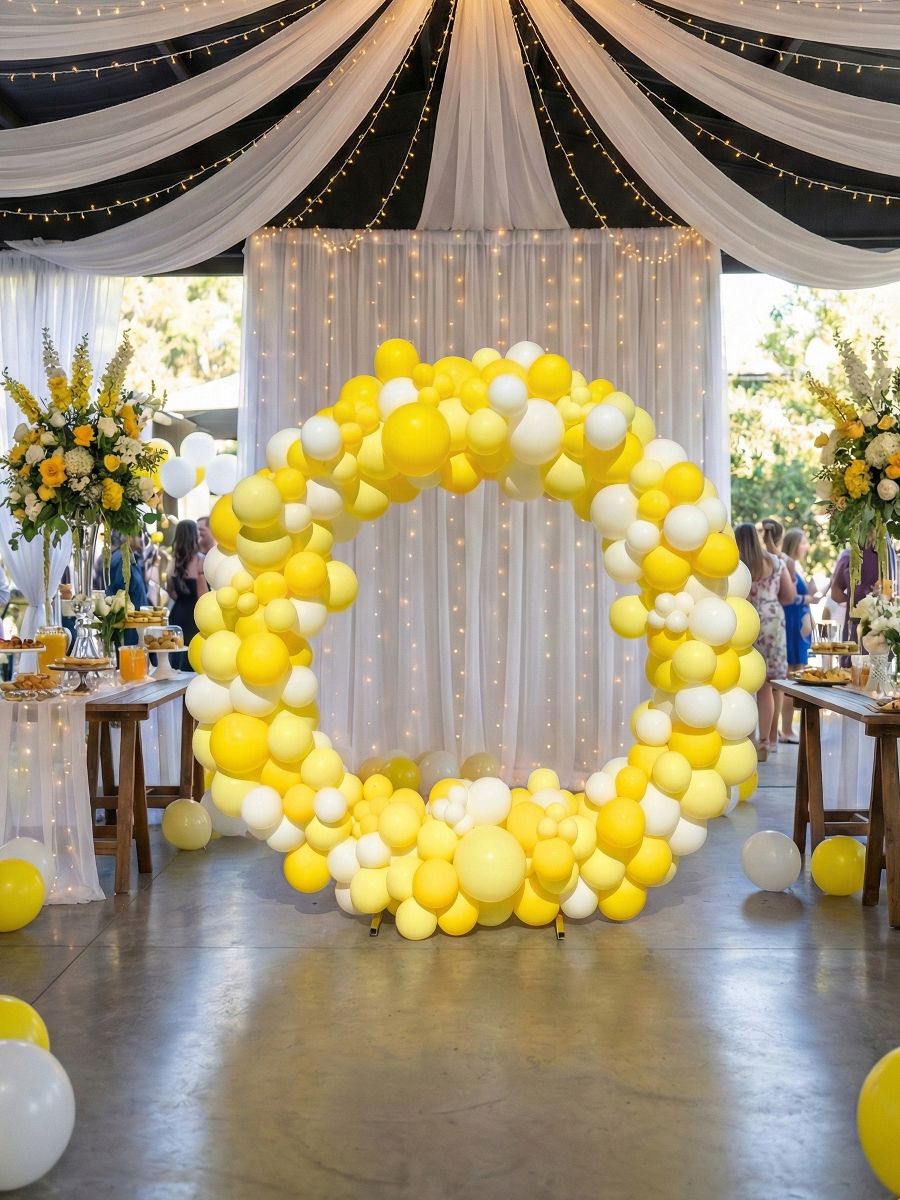 リングバルーン（マカロンイエロー）